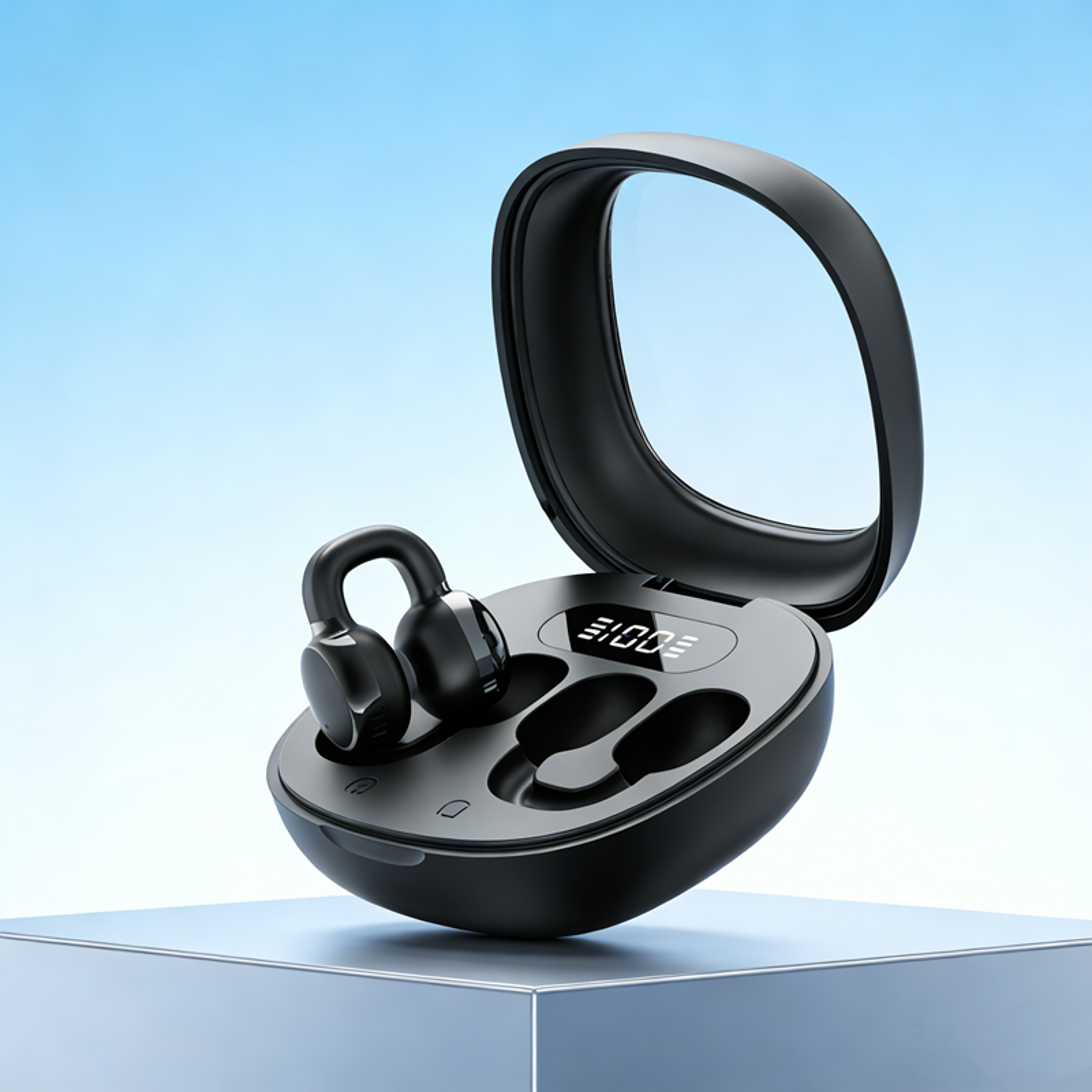 Premium Wireless Bluetooth Earbuds With LED Digital Display  Stereo Sound 0