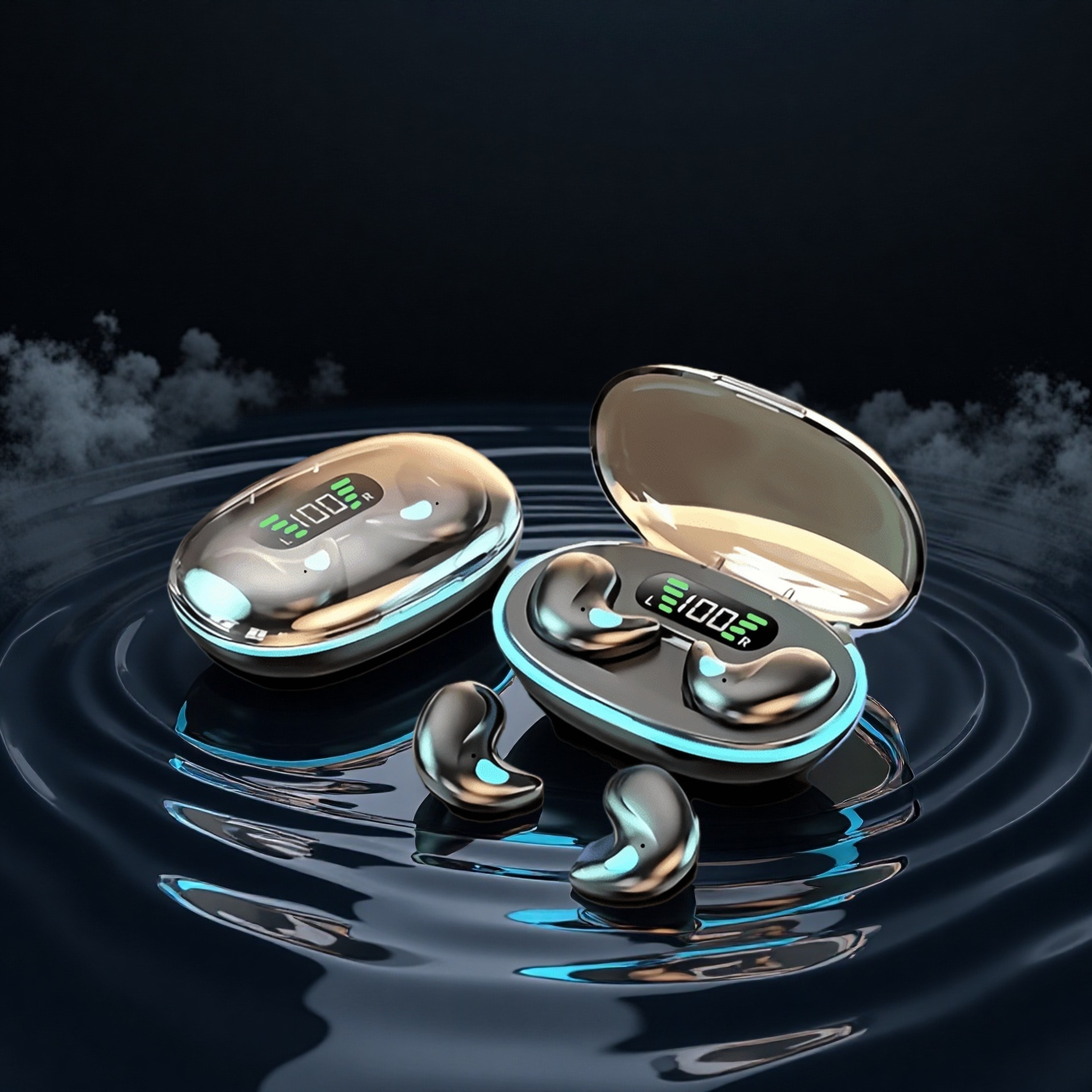 Wireless Bluetooth Earbuds Stereo Headphones With Waterproof Design 0