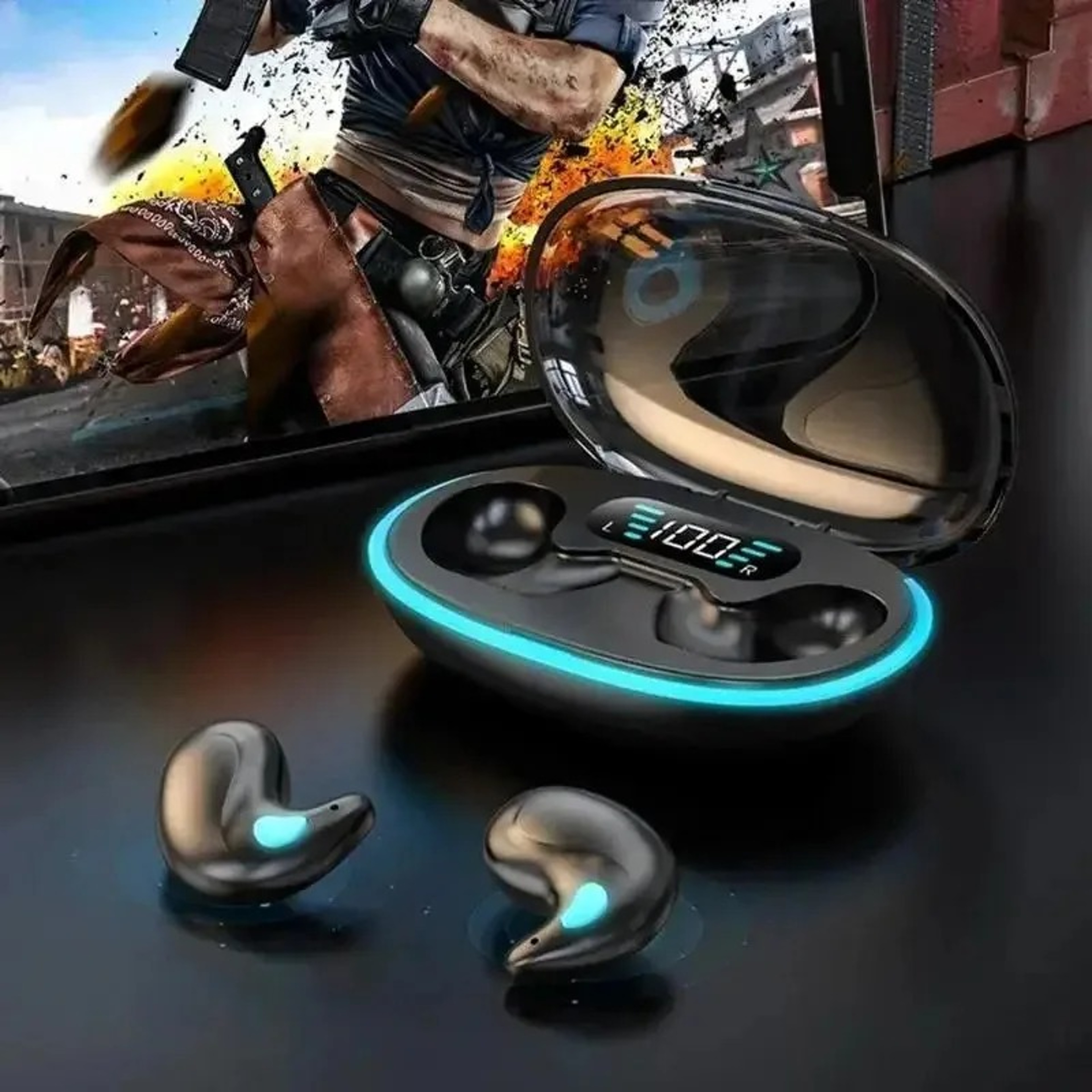 Wireless Bluetooth Earbuds Stereo Headphones With Waterproof Design 3