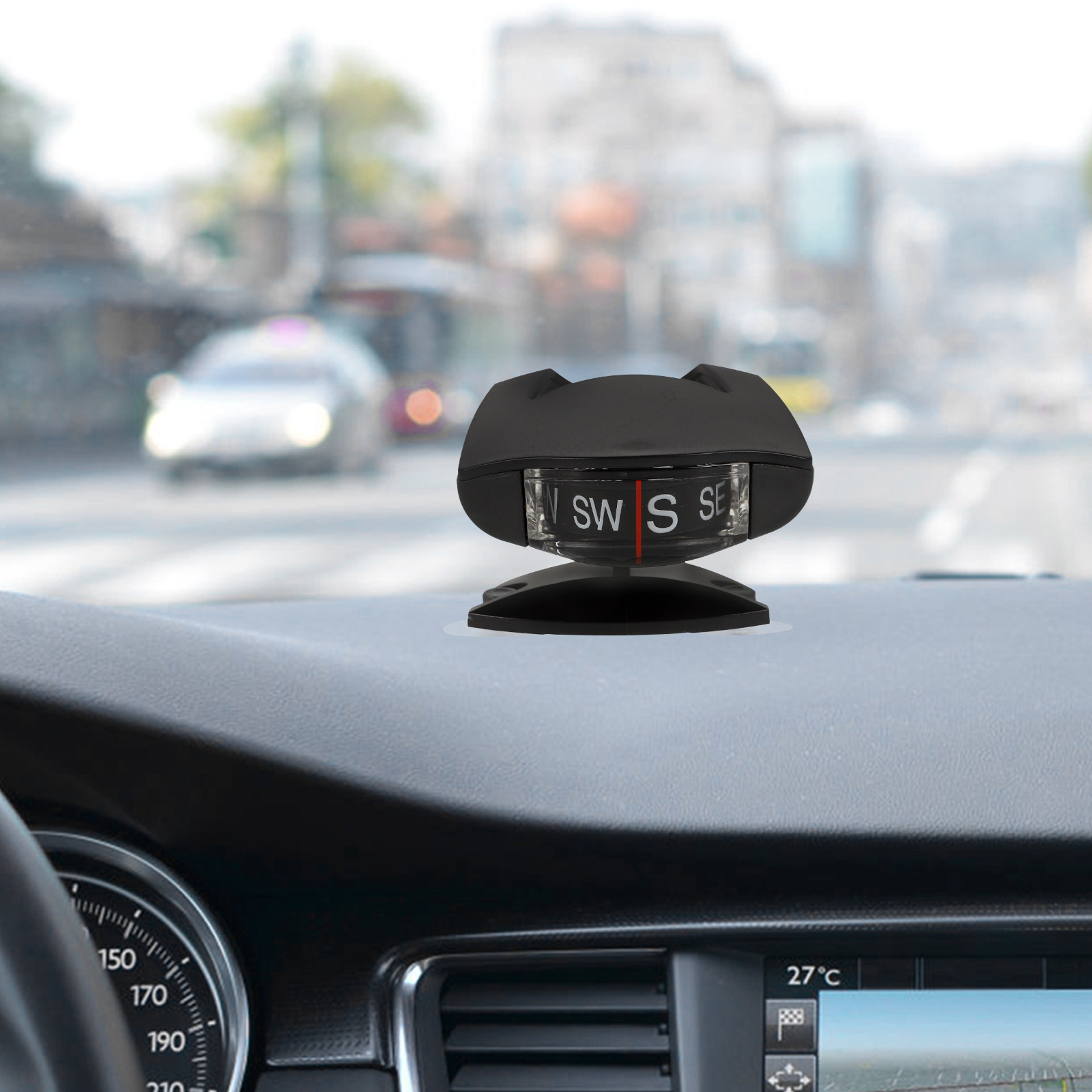 High Precision Vehicle Car Compass with Dashboard Inclinometer for Motorcycles & Boats – view 3