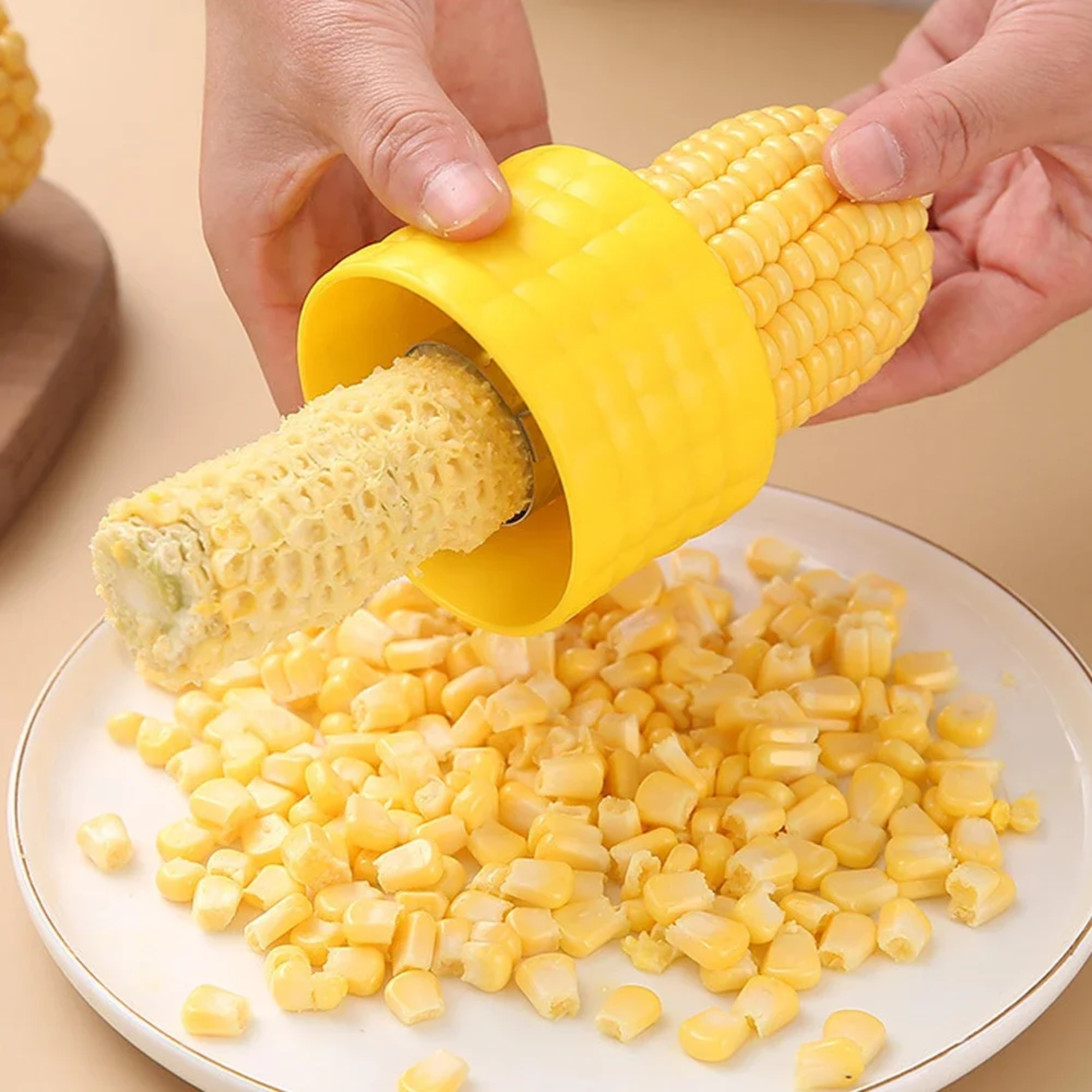 Corn Stripper Cob Cutter and Corn Peeler Kitchen Tool – view 1