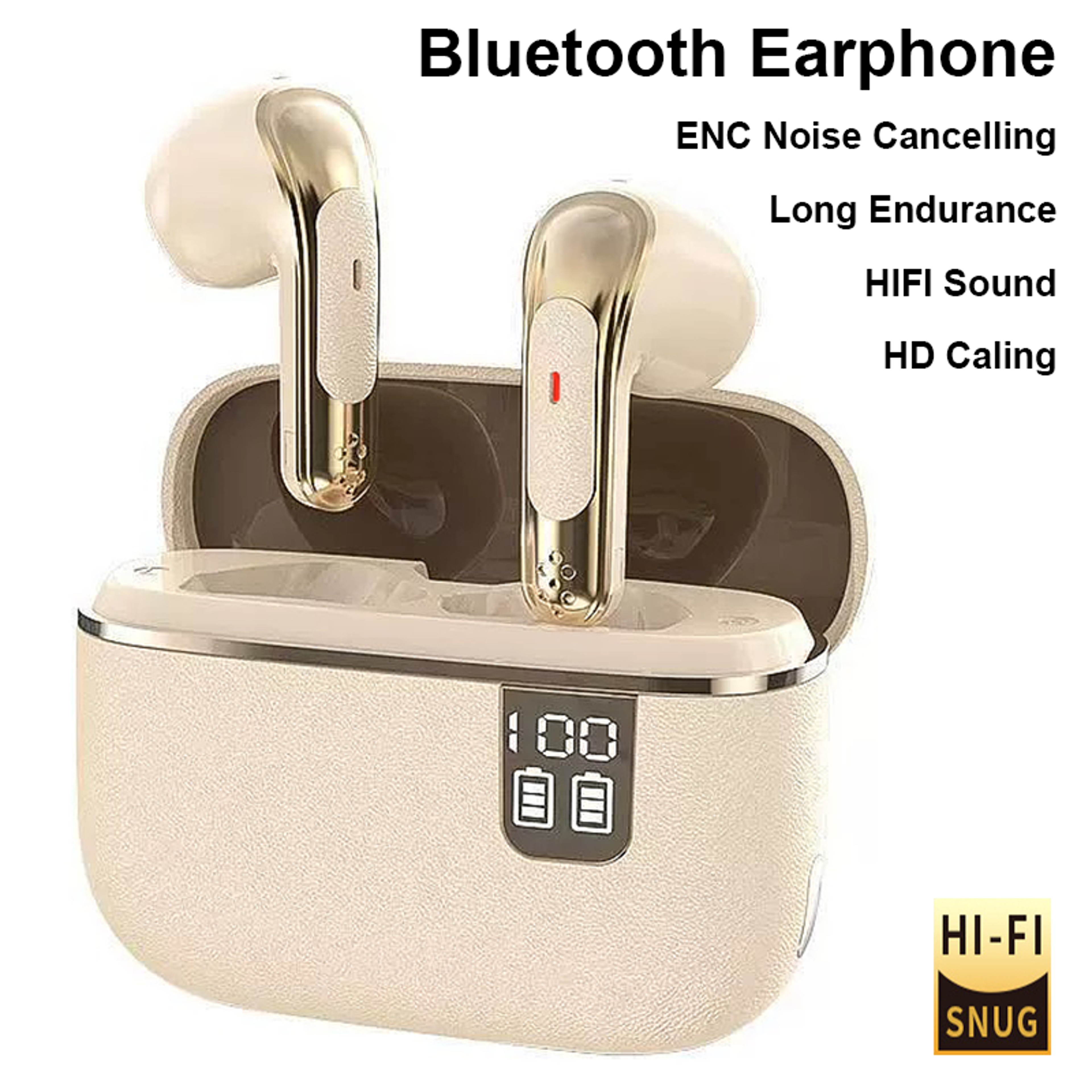 Bluetooth Wireless Earbuds with ENC Noise Reduction and Dual Connection – view 1
