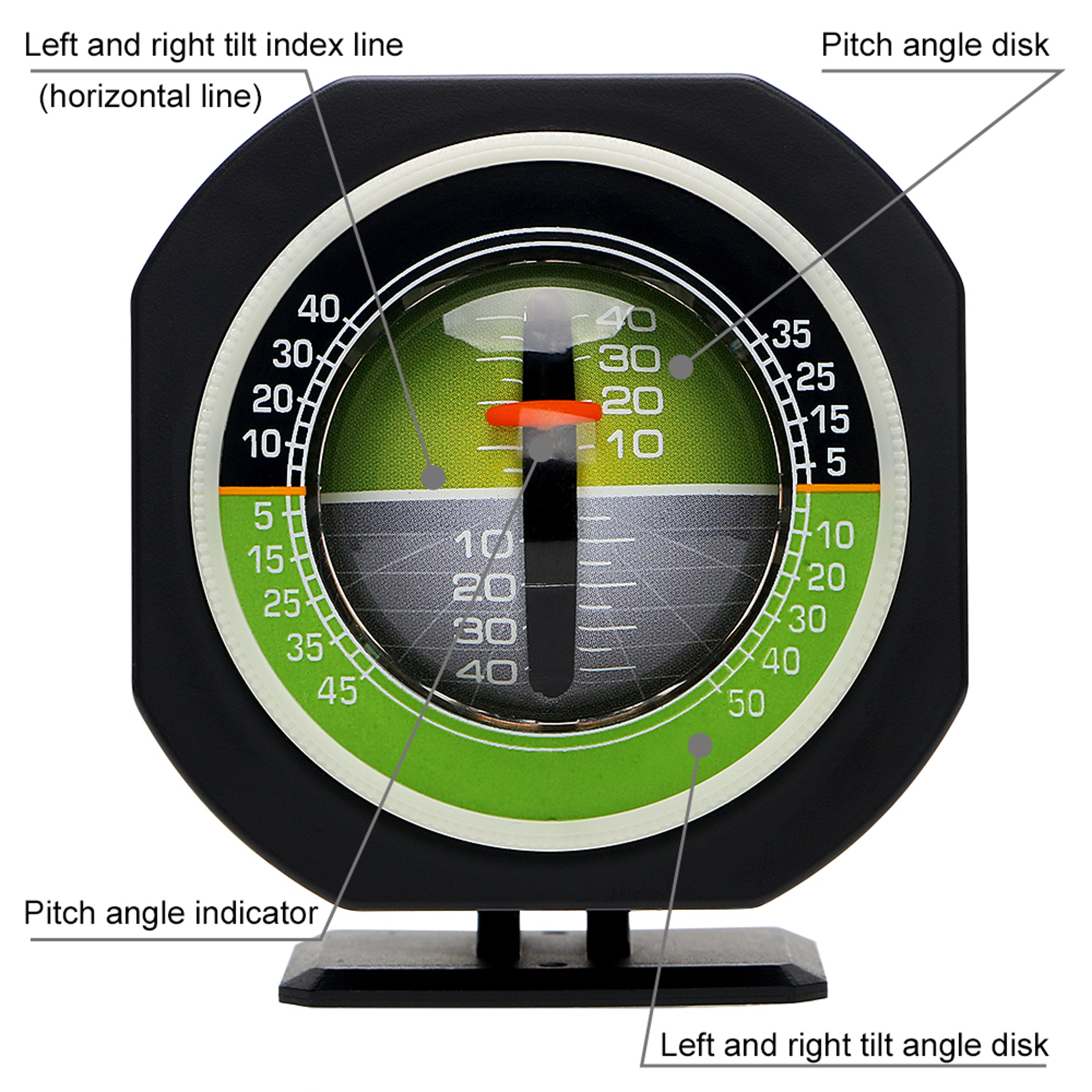 High Precision Car Inclinometer & Slope Meter Gauge with LED Display Vehicle Angle Level Gauge – view 3