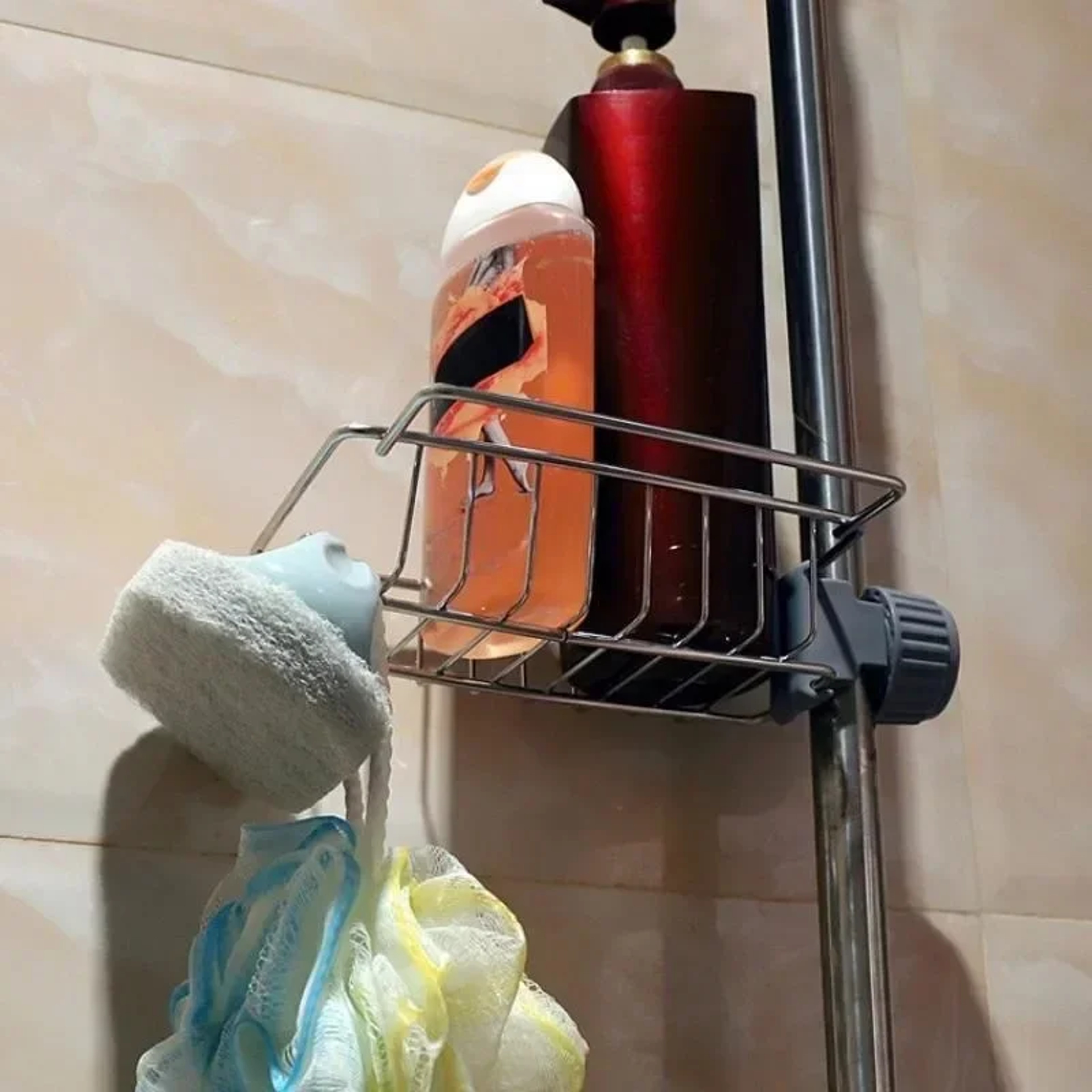 Premium Stainless Steel Kitchen Sink Organizer Rack Hanging Faucet Shelf & Sponge Holder – view 5