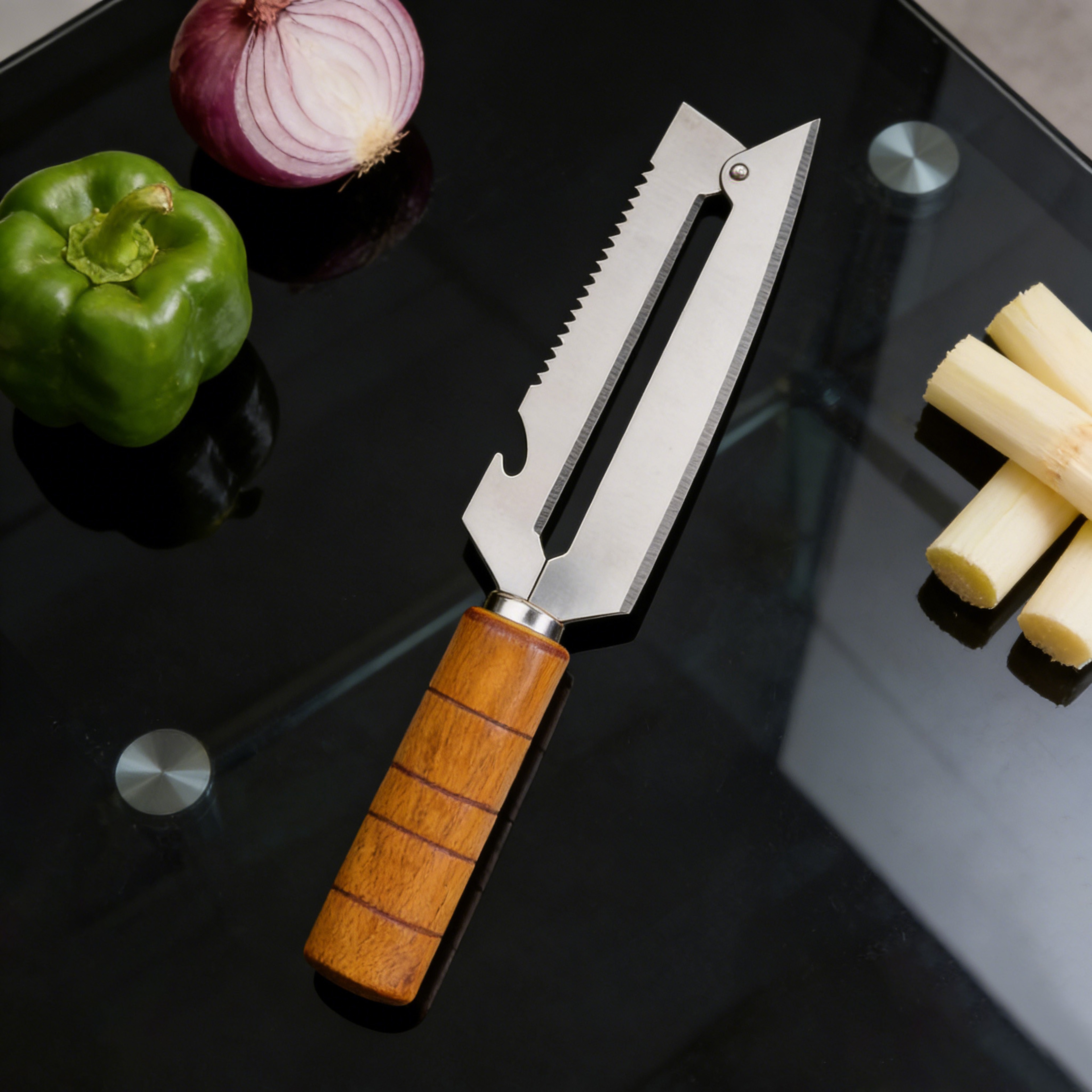 Durable Sugarcane Peeler & Multifunctional Fruit Vegetable Knife – view 7