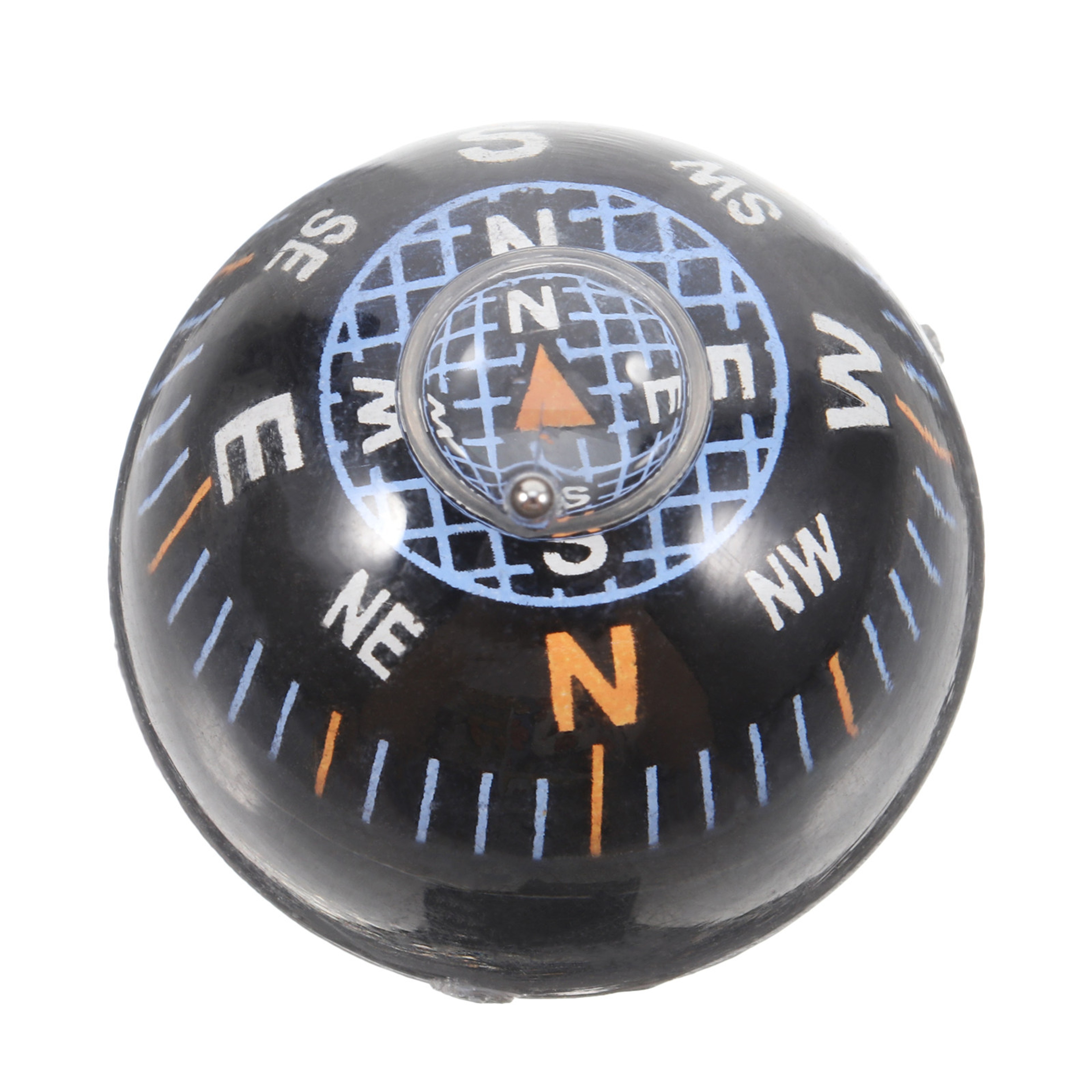 Black Mini Car Dashboard Compass Outdoor Navigation for Motorcycle & Hiking – view 3