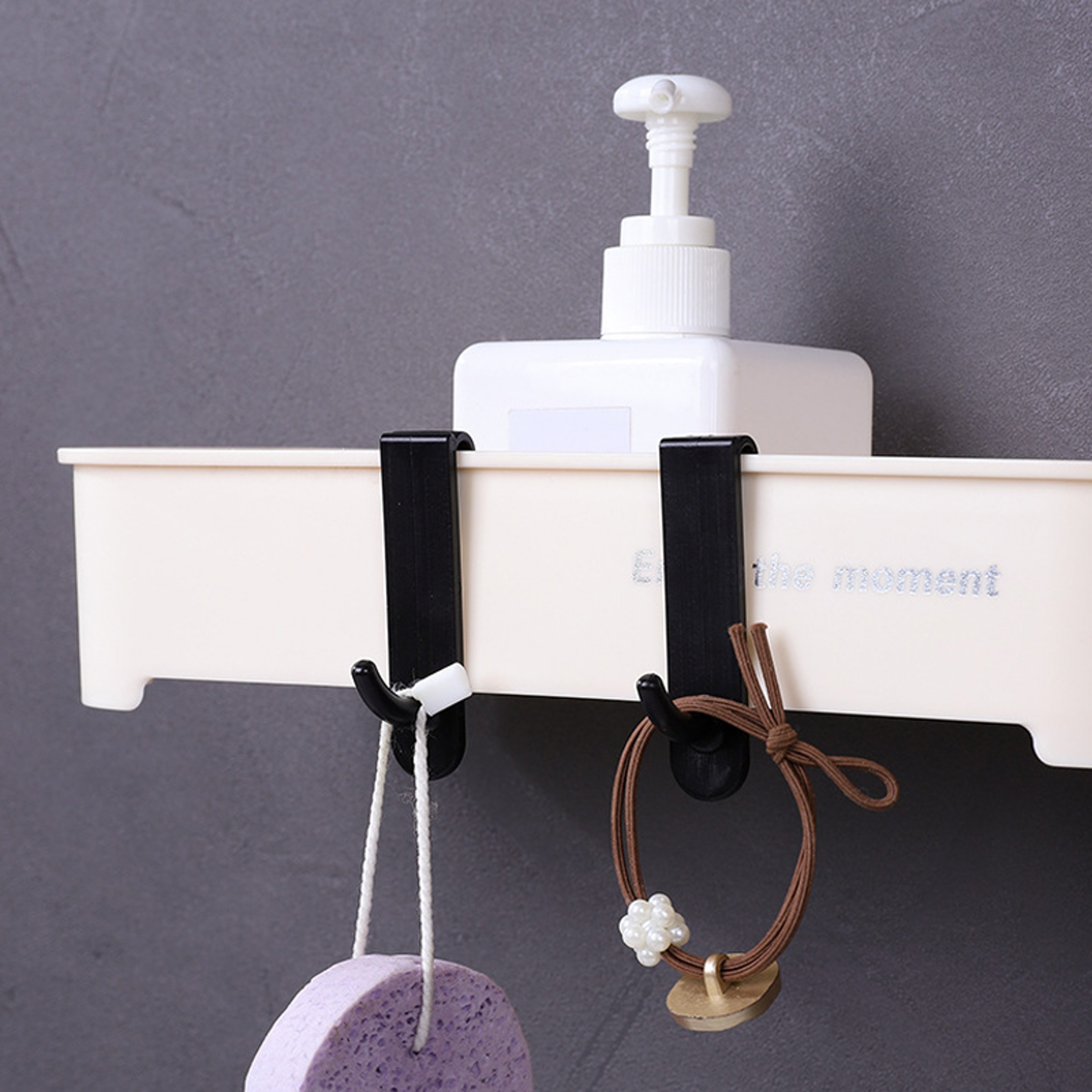 Wire Grid Hooks for Bathroom Storage Rack, Jewelry Display and Home Office Organizer – view 5