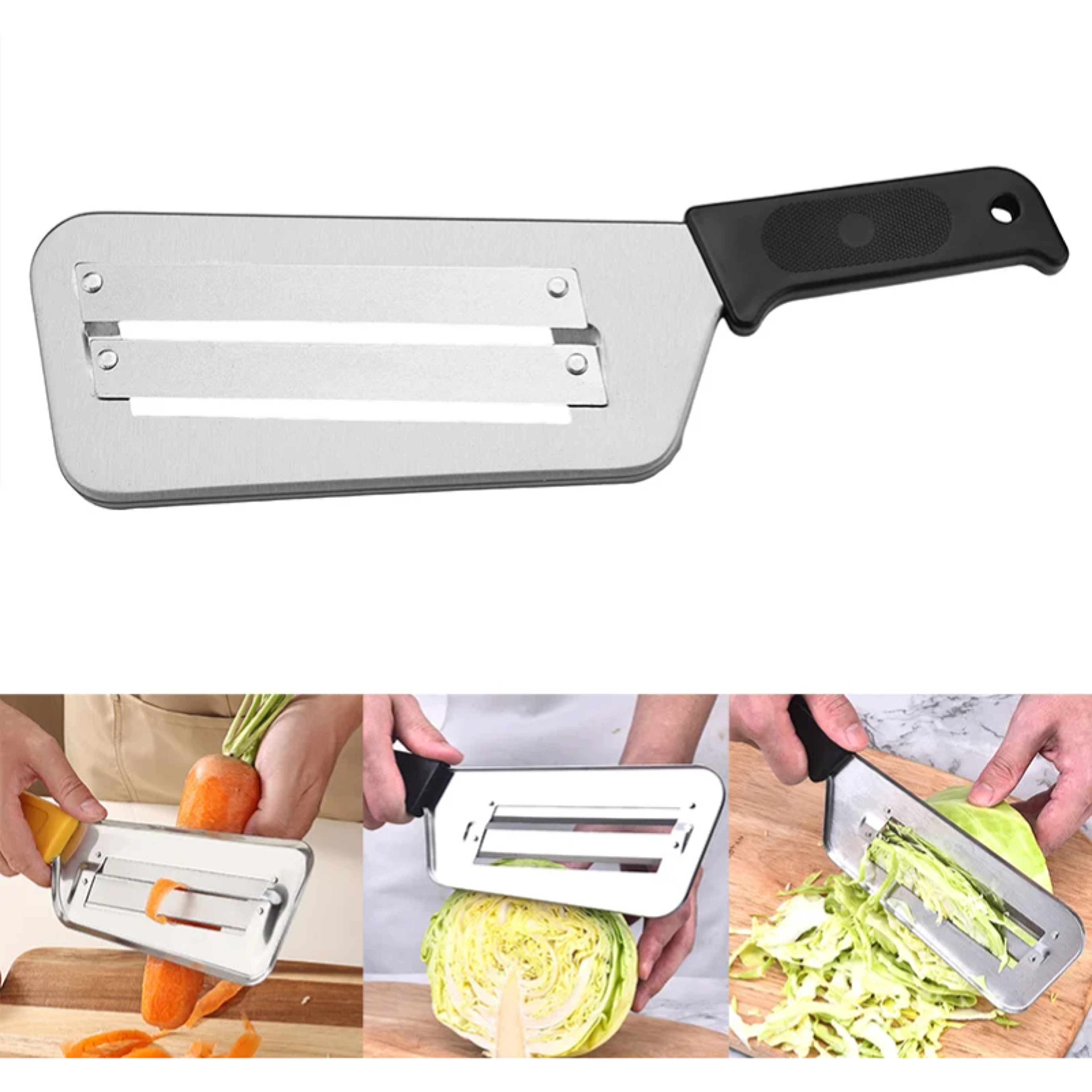 Multi Functional Stainless Steel Cabbage Slicer with Handle for Veggies – view 2