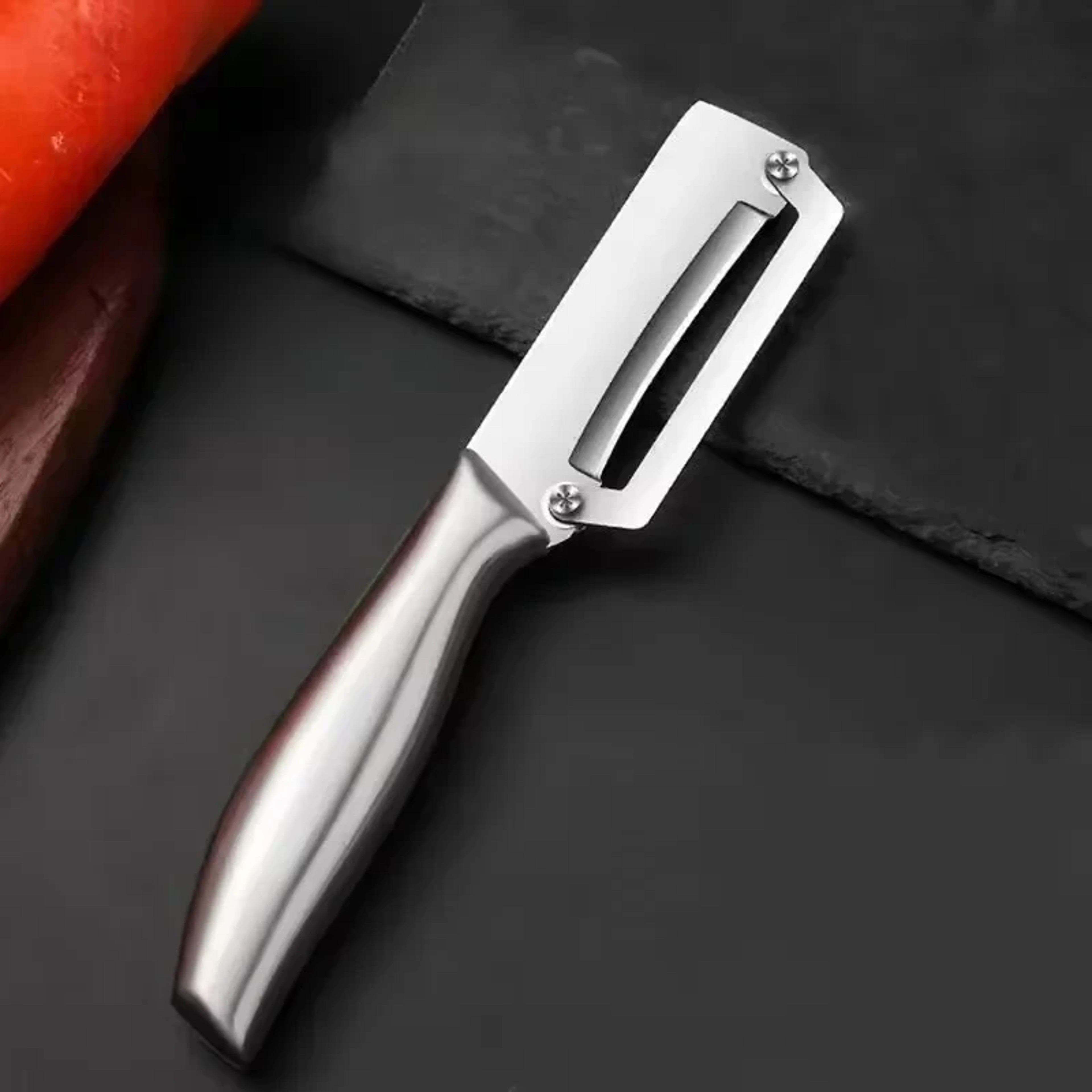 Premium Stainless Steel Flat Edge Peeler Multi Purpose Vegetable  Fruit Slicer 7