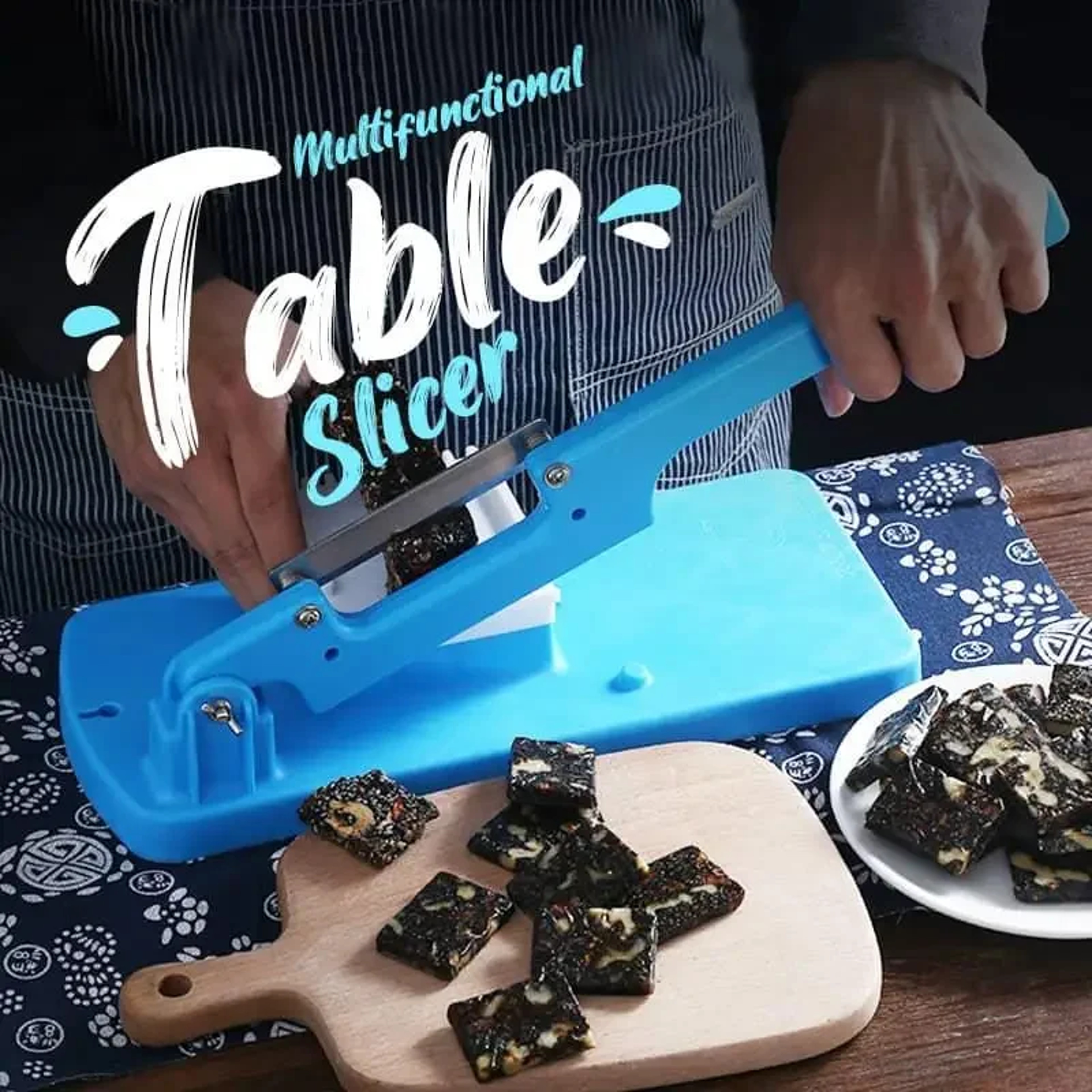 Portable Manual Meat Slicer and Vegetable Grater for Home Kitchen – view 2