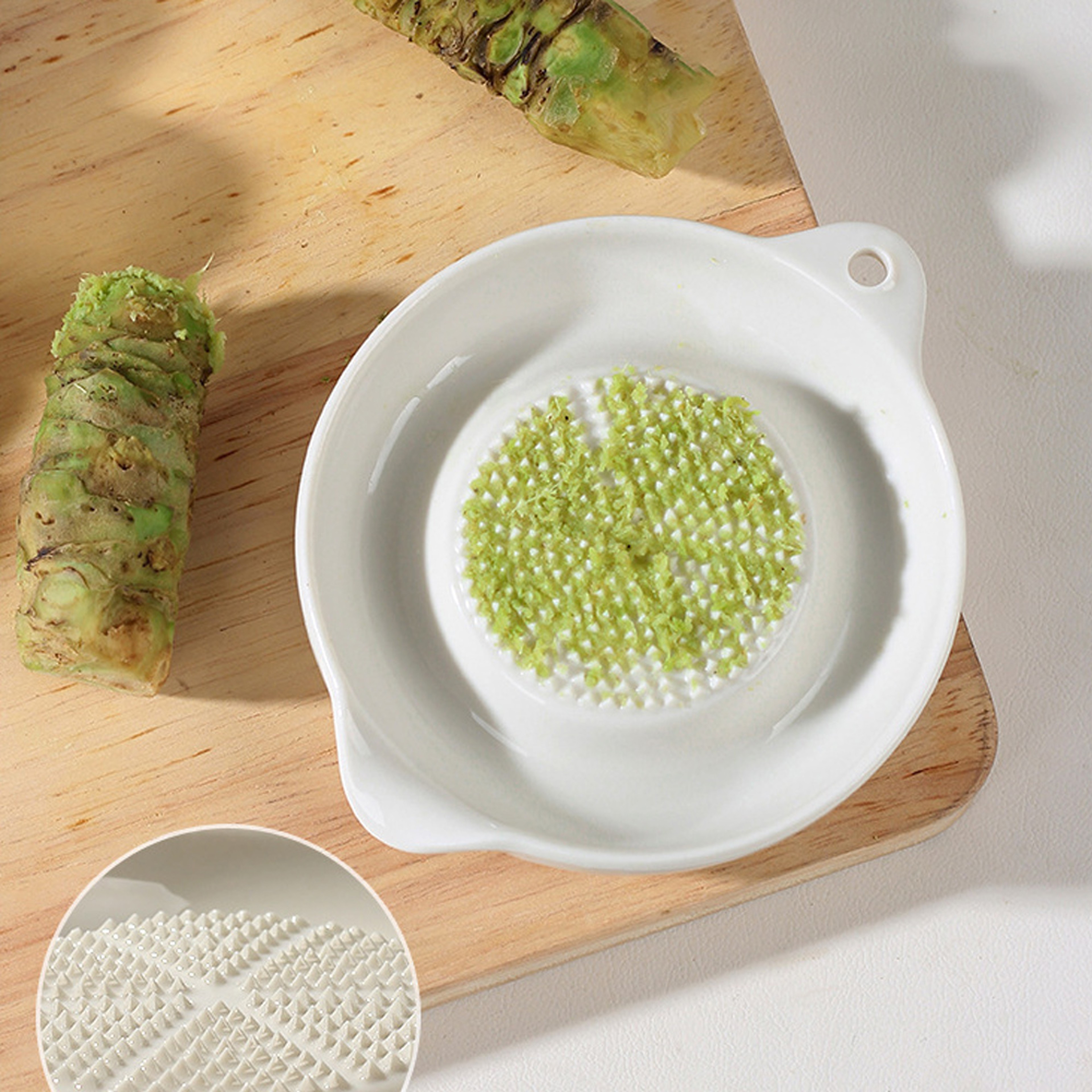 Portable Ceramic Ginger Grater & Garlic Masher Easy Spice Grinding & Food Prep Tool – view 4