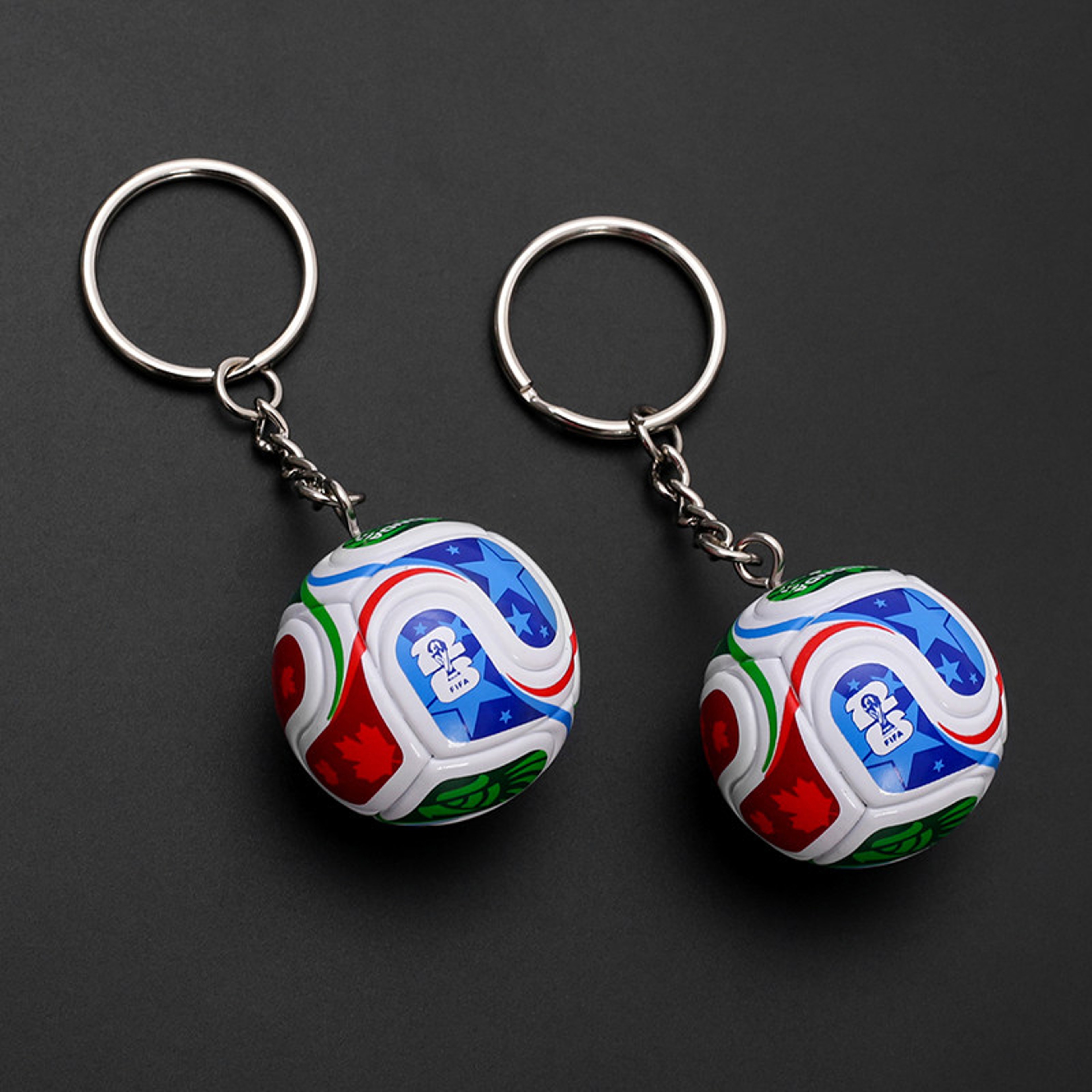 Mini Soccer Ball Keychain Sports Fan Football Charm – view 3