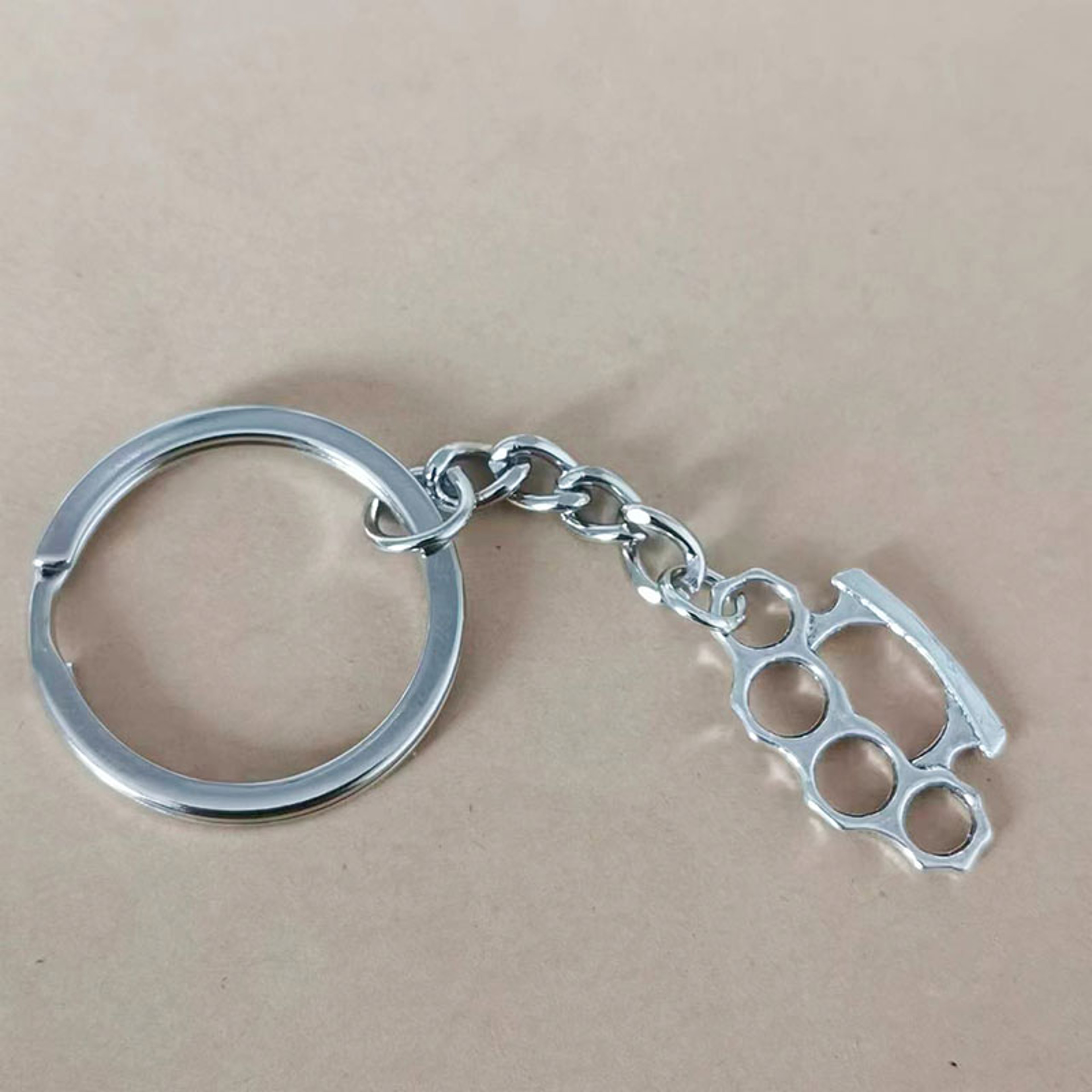 Pricked Knuckles Metal Pendant Keychain Fashion Car & Bag Accessory – view 3