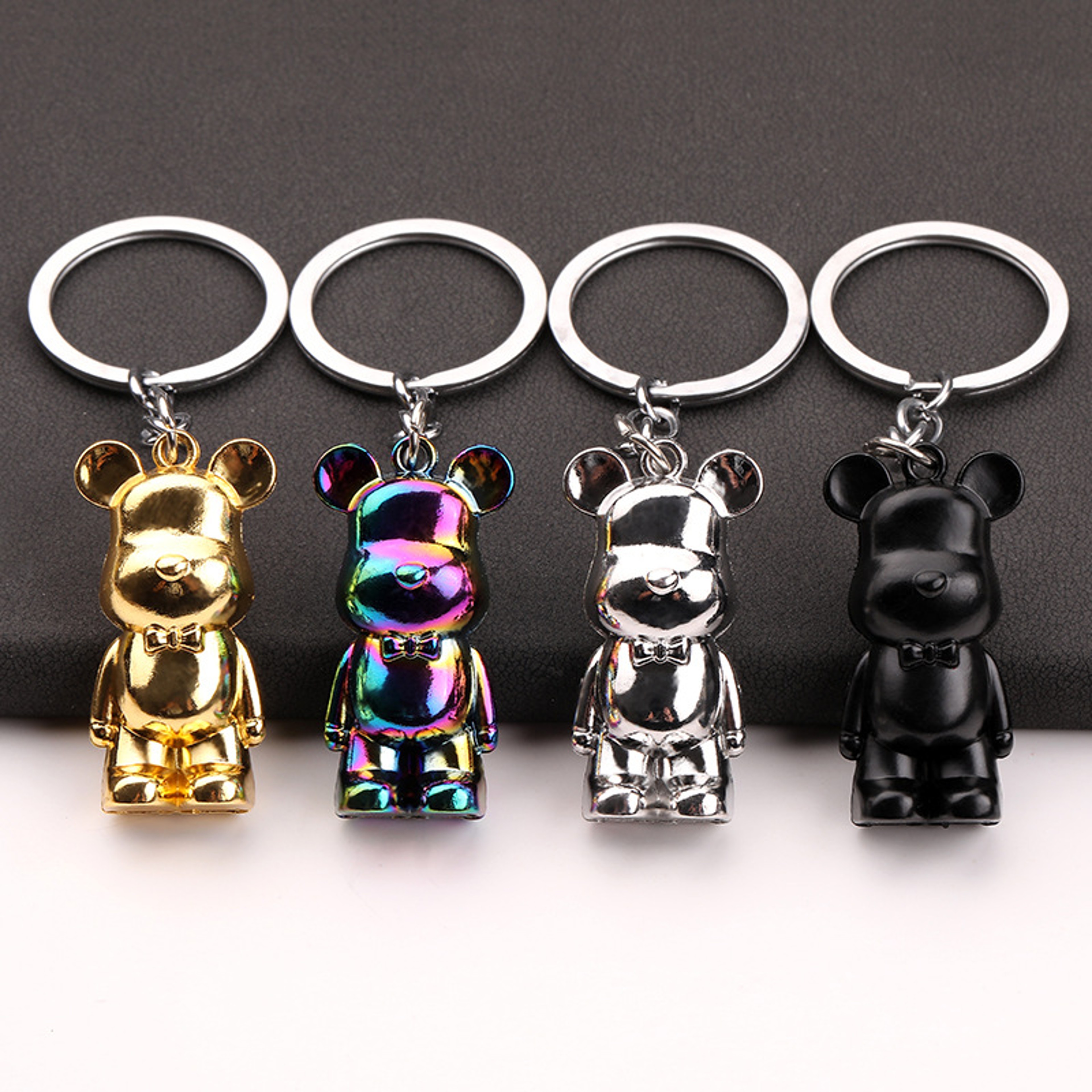 Premium Cute Zinc Alloy Bear Keychain For Car  Bag Accessories 0