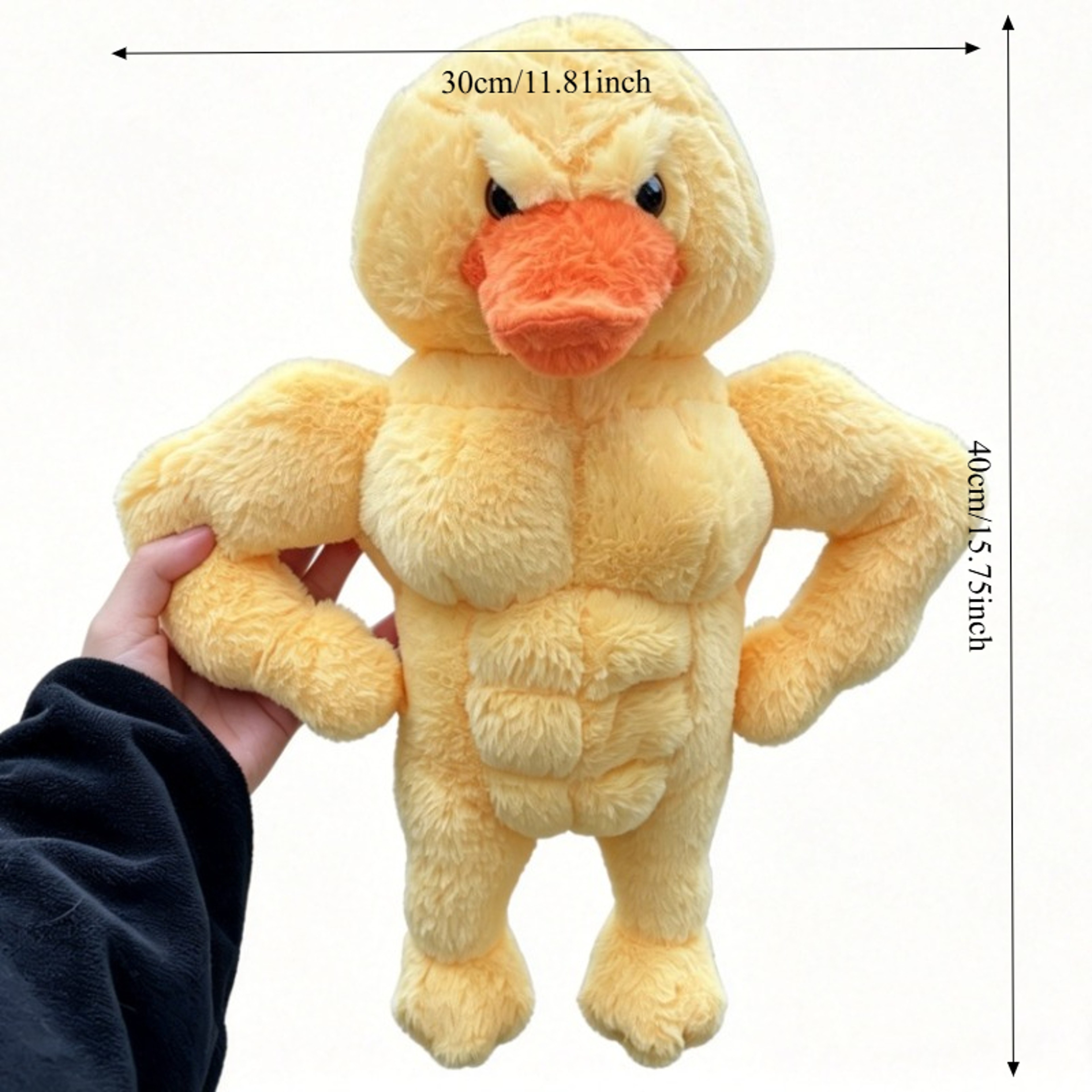 Duck Plush Toy Cute Fluffy Decor Pillow for Adults – view 7