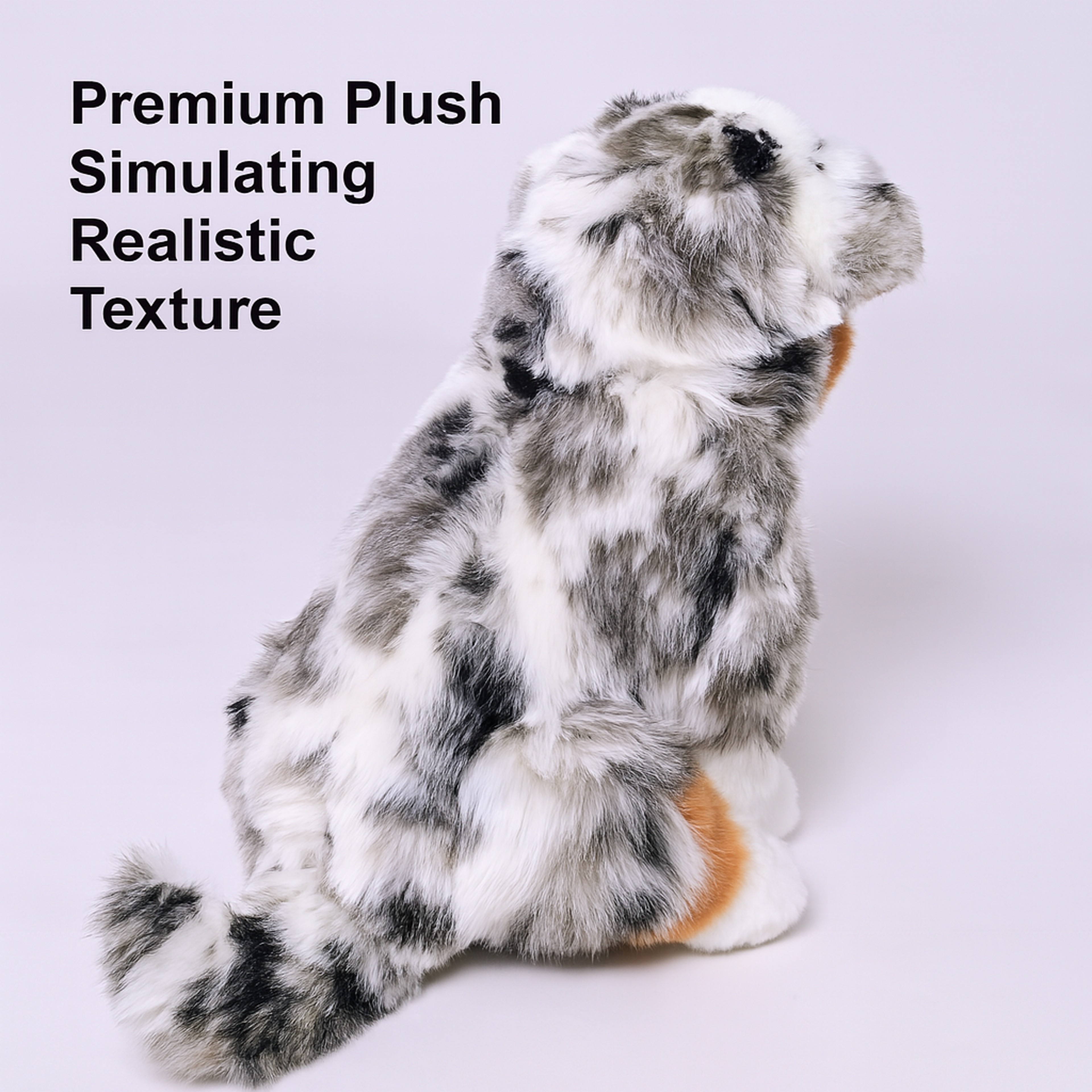 Premium Australian Shepherd Plush Doll Soft Emotional Comfort Companion – view 5