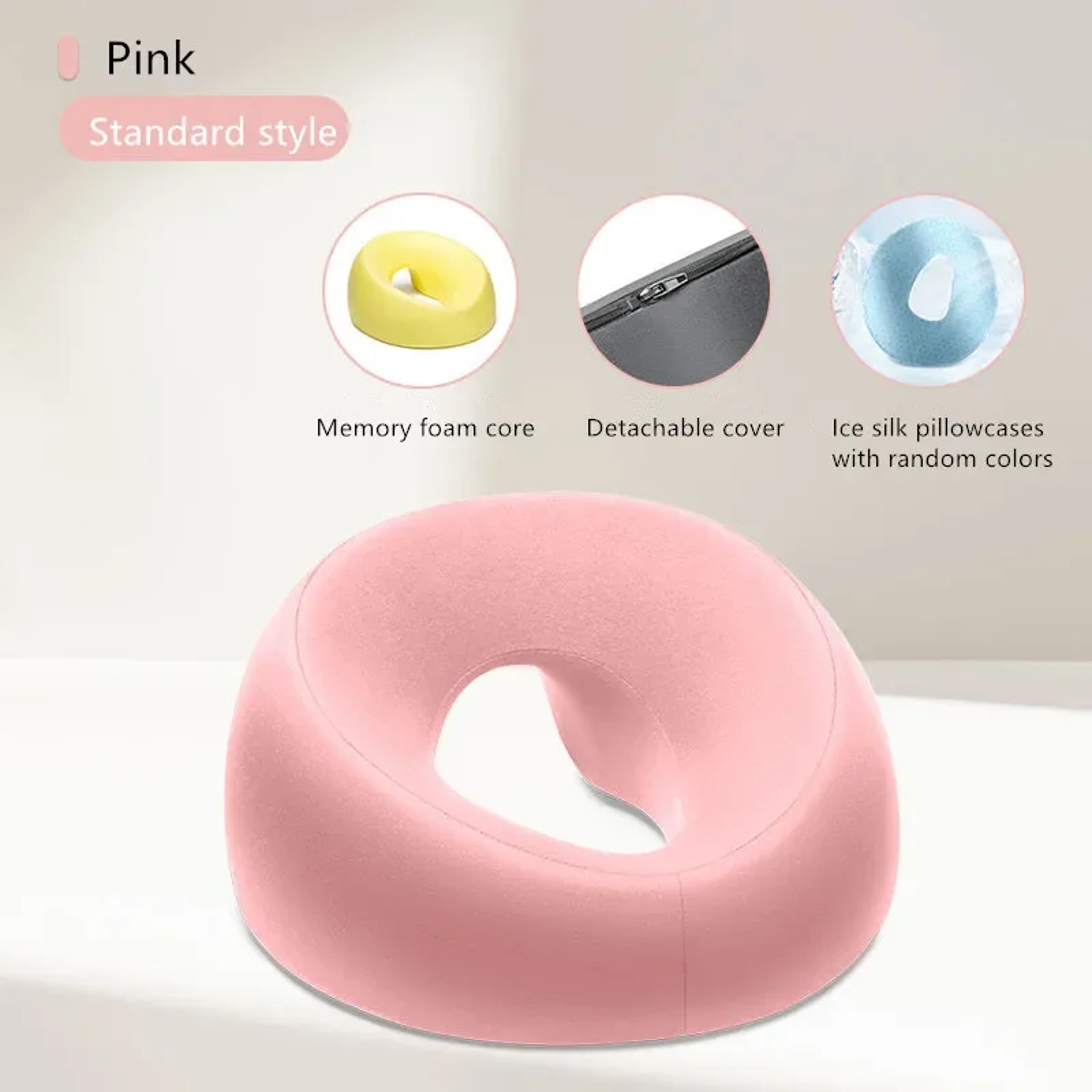 Ergonomic Face Down Memory Foam Pillow For Desk Naps  Home Massage 8