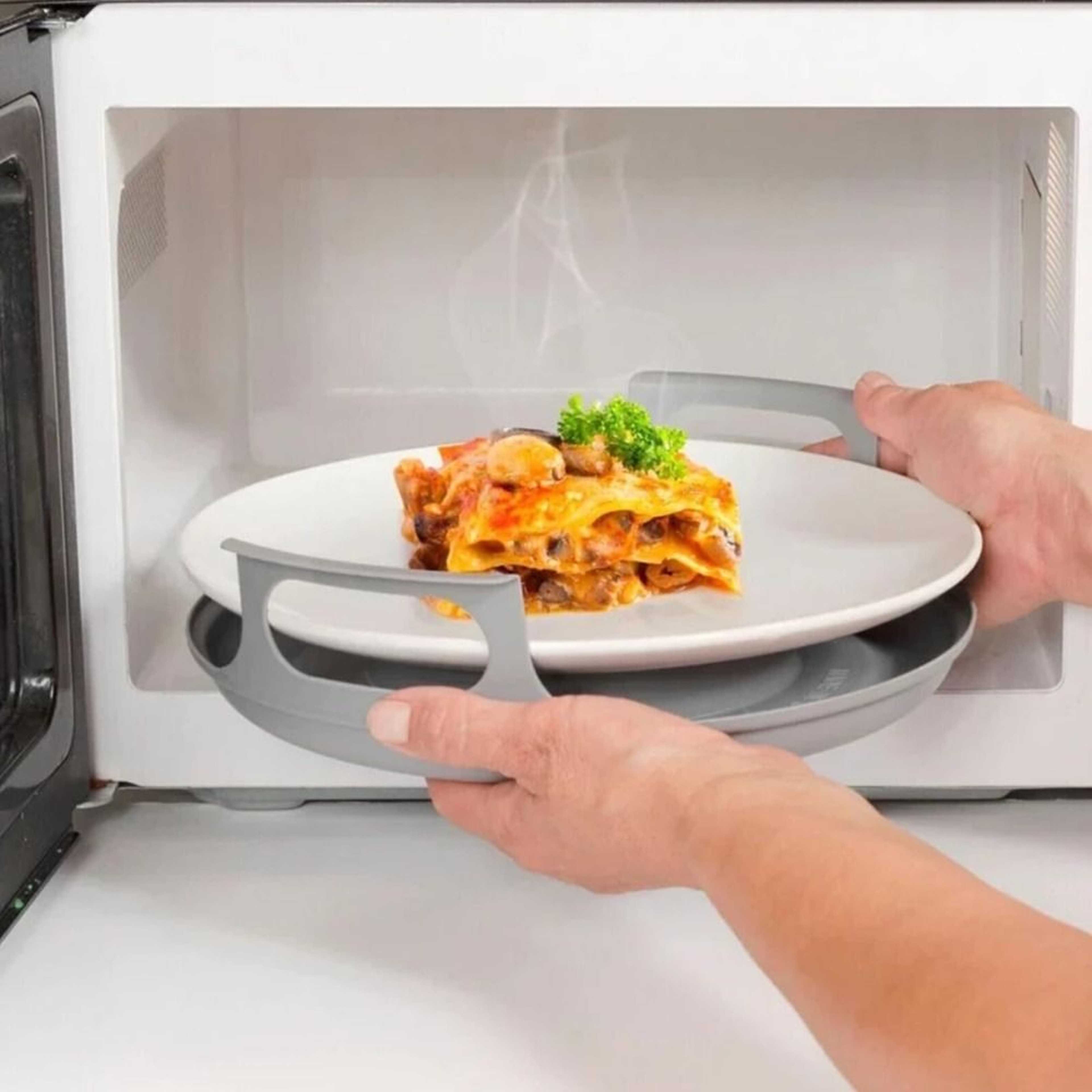 Anti Deformed Microwave Plate Tray & PP Steam Holder for Bowls Easy to Clean – view 6