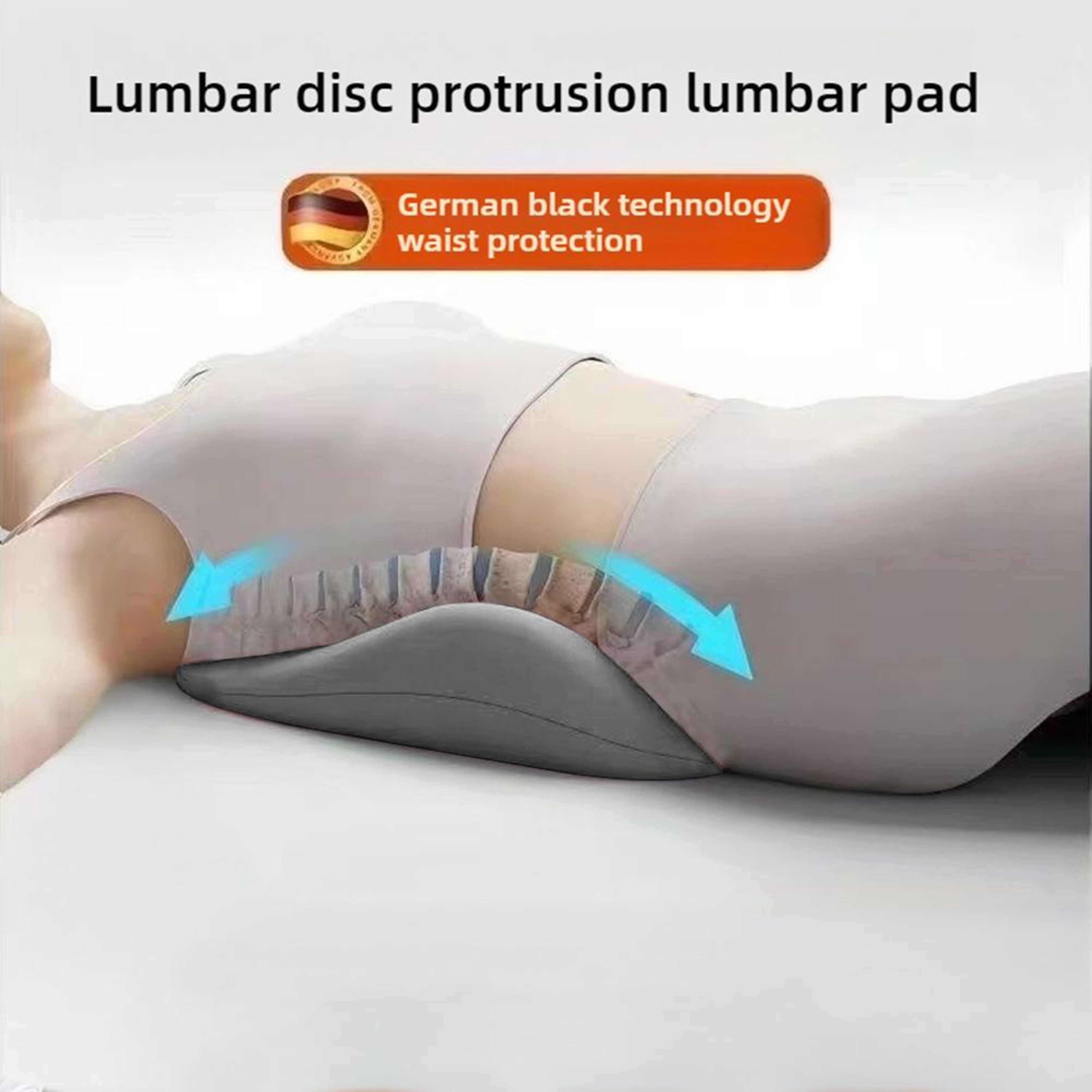 Ergonomic Memory Foam Lumbar Support Pillow For Back  Sleep 1