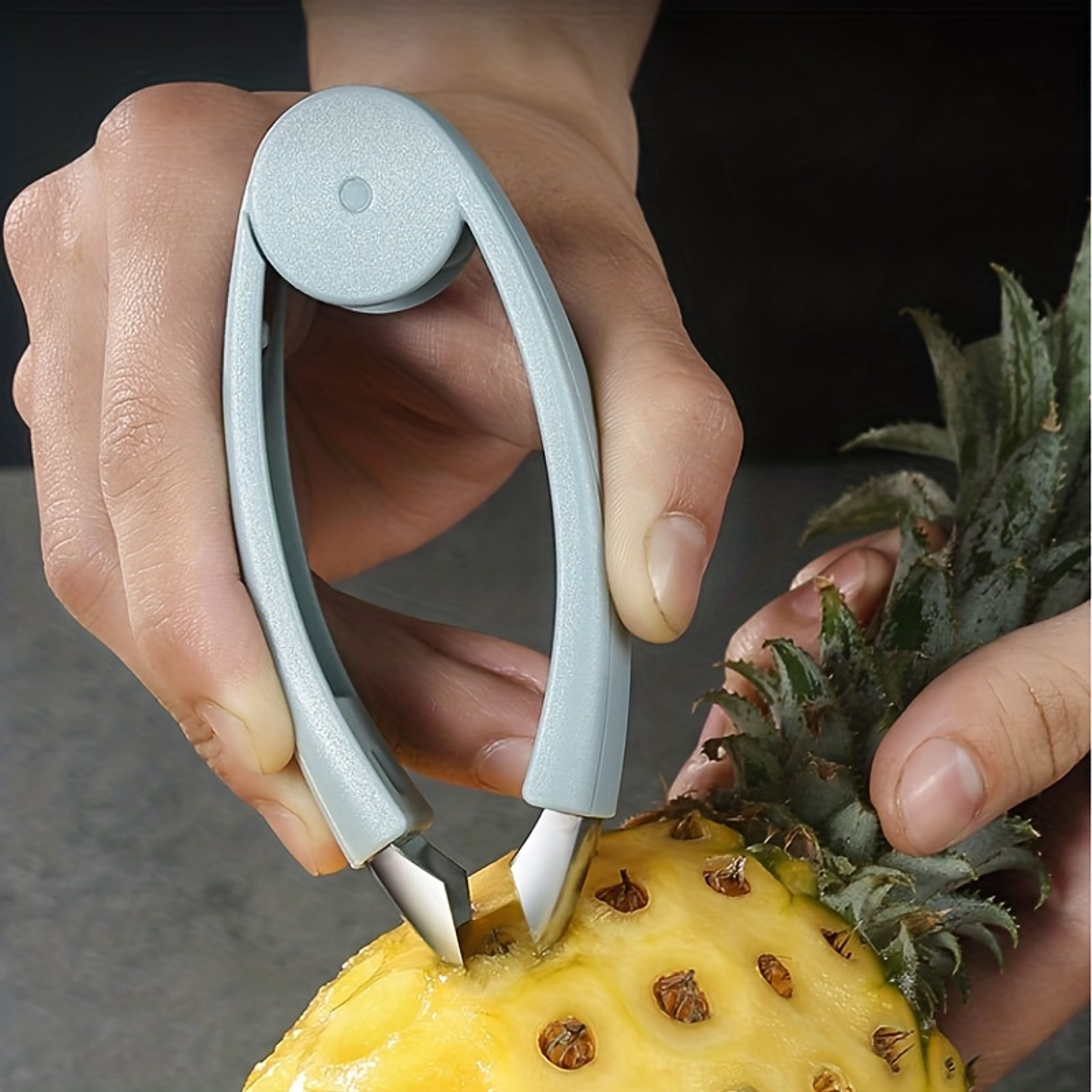 Handheld Stainless Steel Pineapple Eye Remover  Fruit Prep Peeler Tool 1