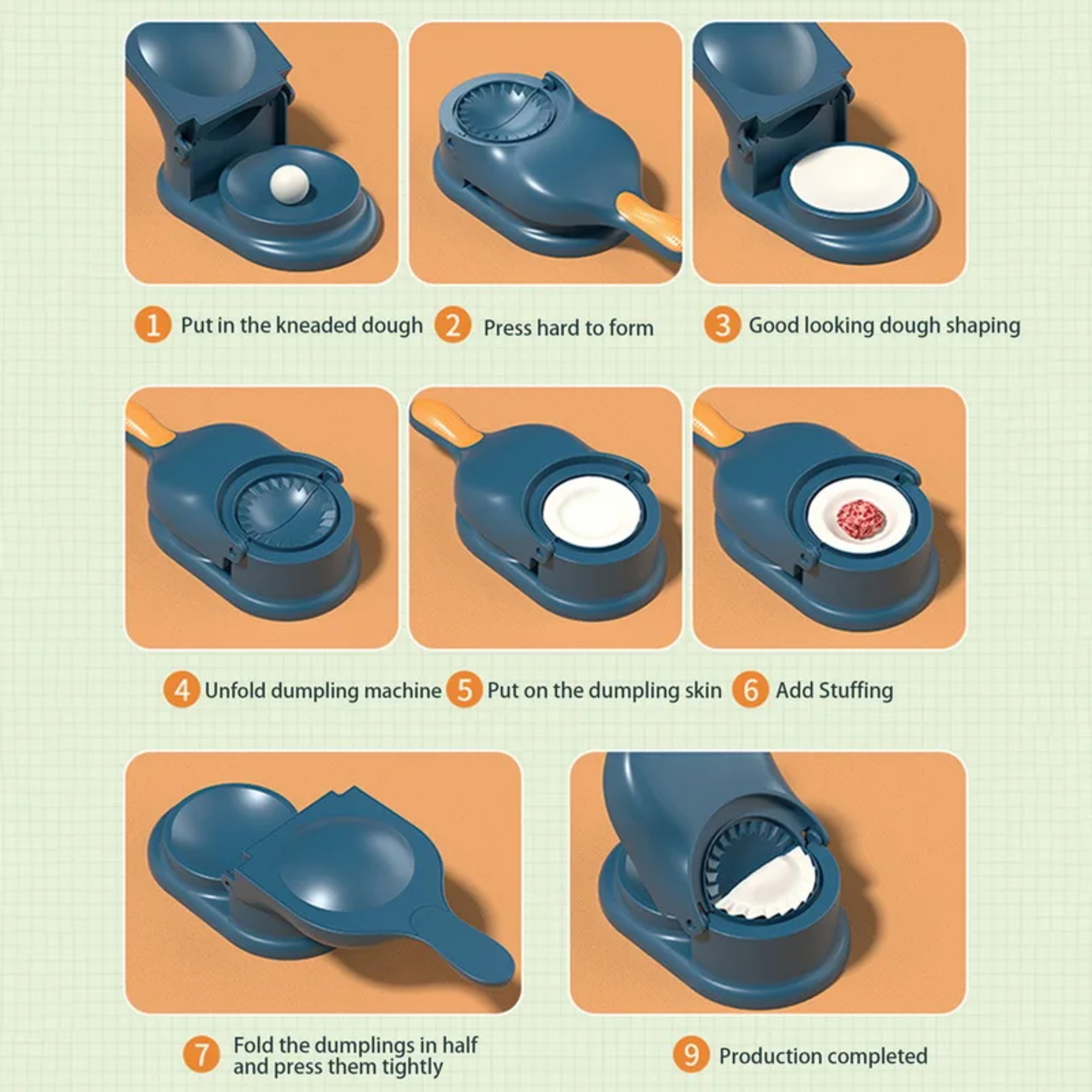 Dumpling Maker  Dough Press Easy Dumpling  Noodle Tool 3