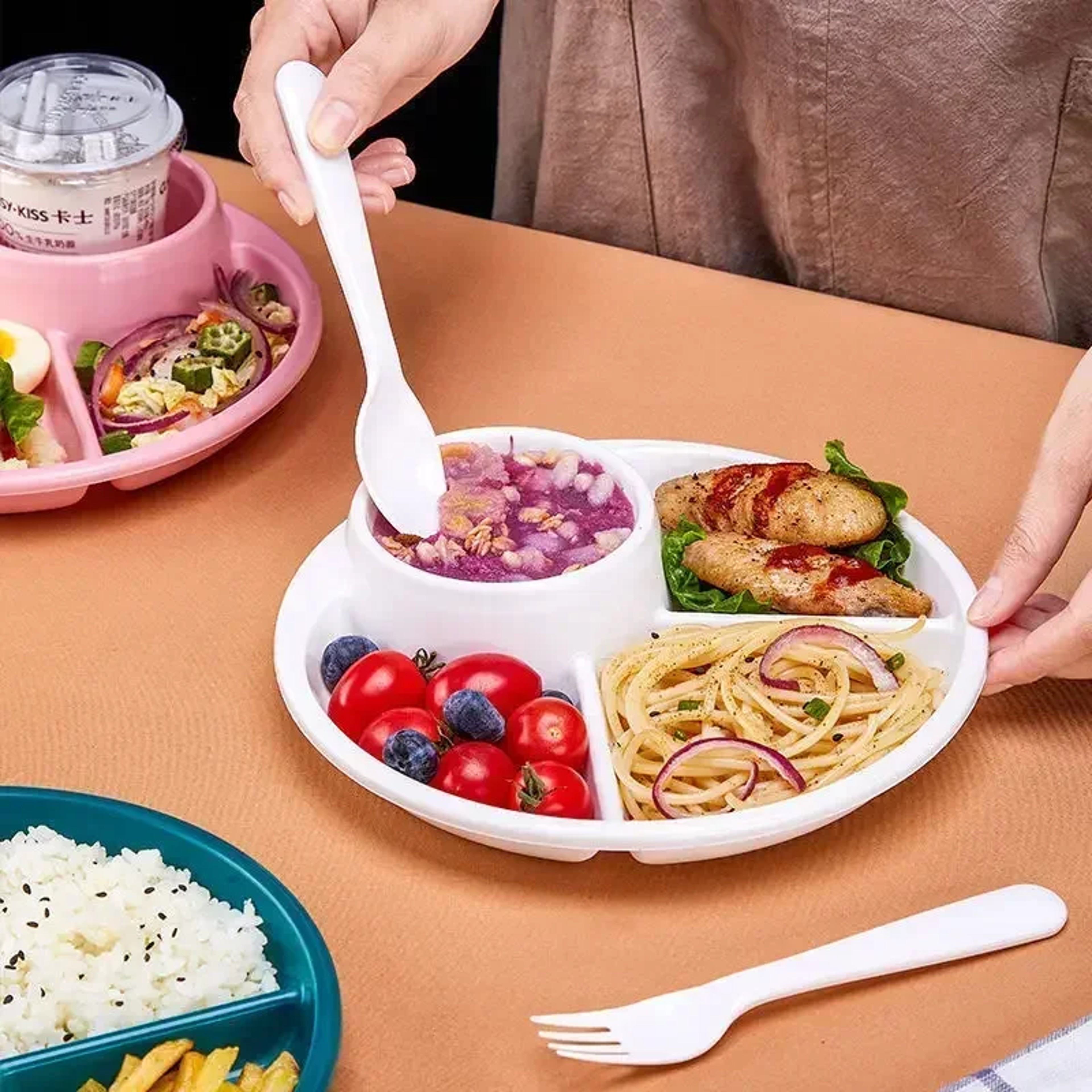 Smart Portion Control Plate Diet & Meal Prep Plate for Weight Loss – view 5