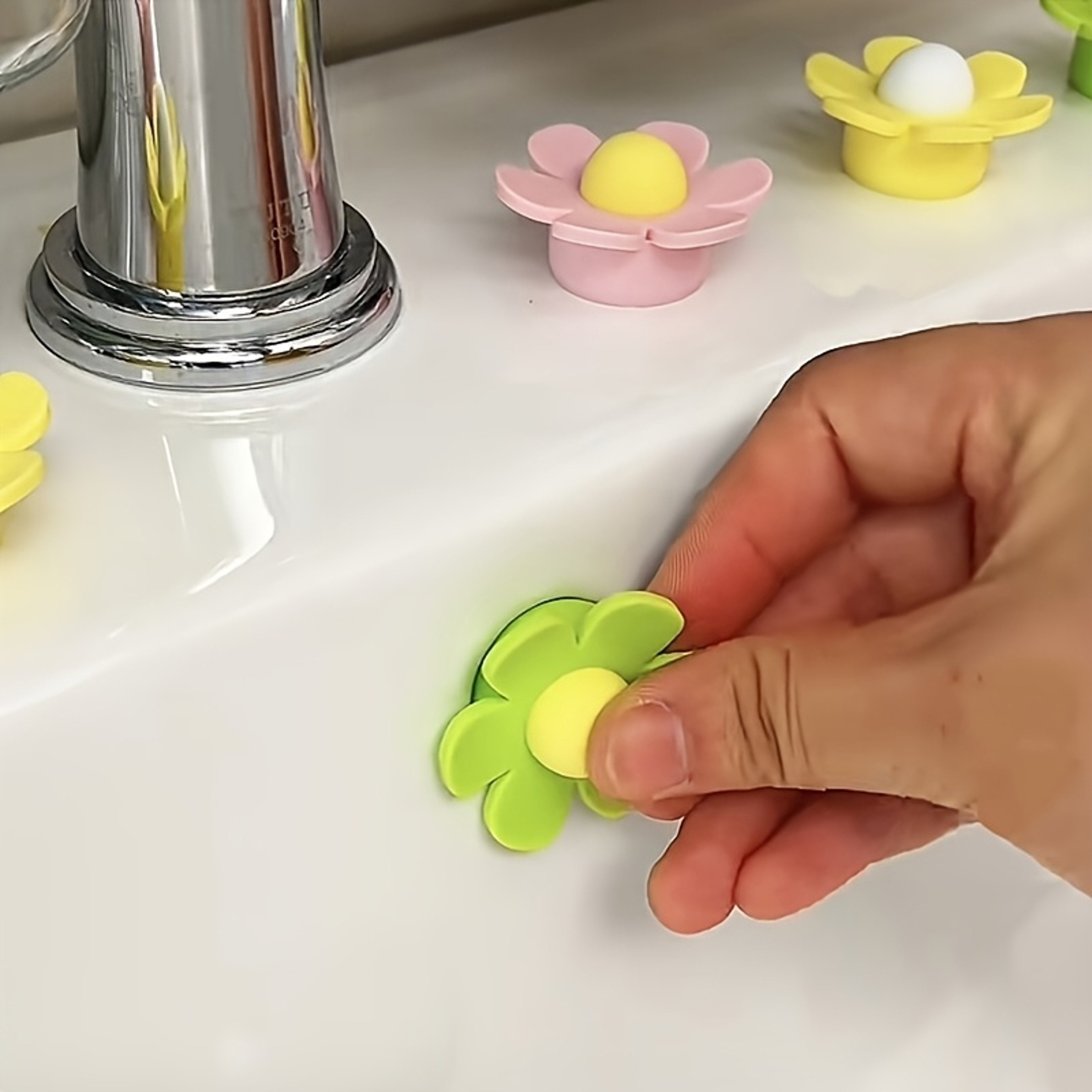 Silicone Sink Overflow Cover Bathroom Basin Overflow Plug For Kitchen And Bathroom Sinks 0