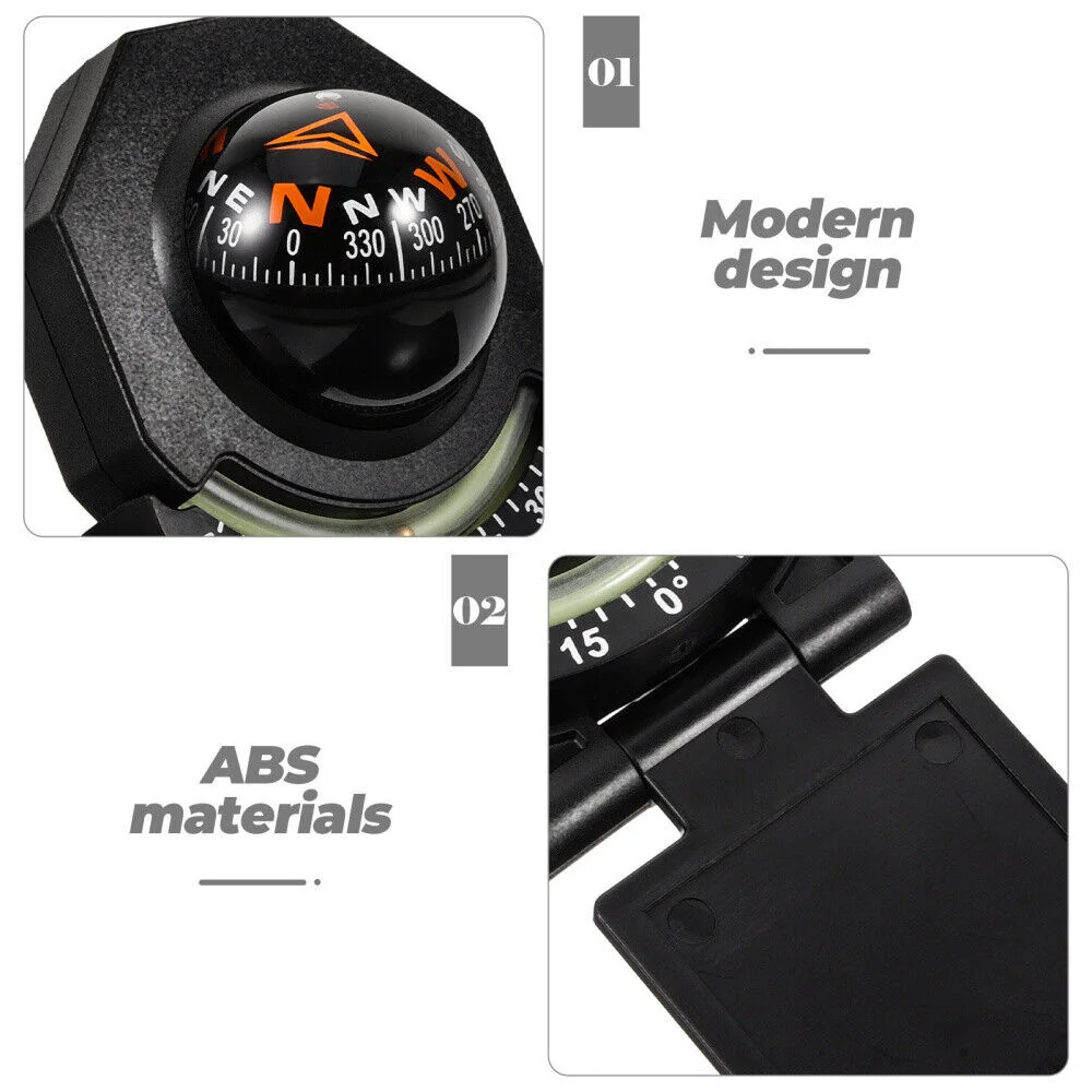 High Precision Car Compass with Foldable Inclinometer for Navigation – view 4