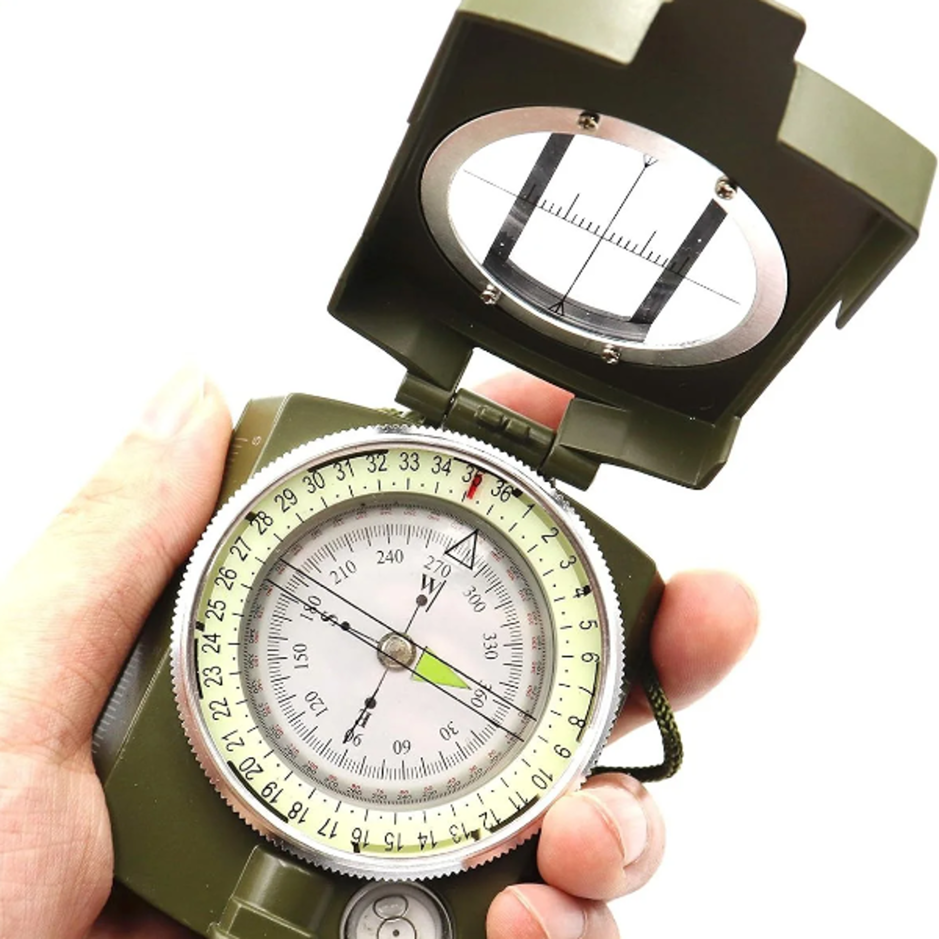 Multifunctional Tactical Survival Military Compass  Waterproof Lensatic Navigation Tool