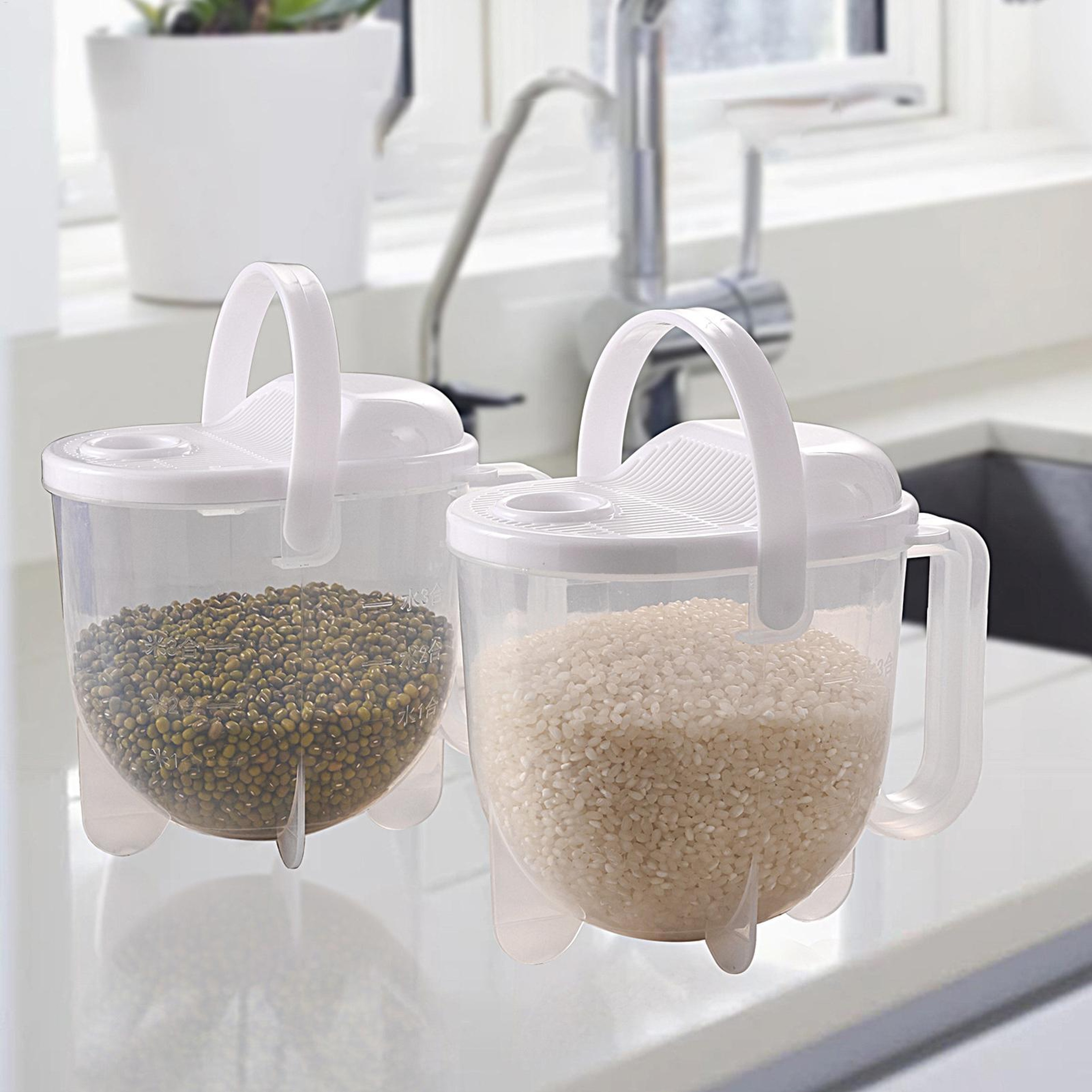 Premium Rice Washing Bowl  Kitchen Colander Strainer With Lid 4