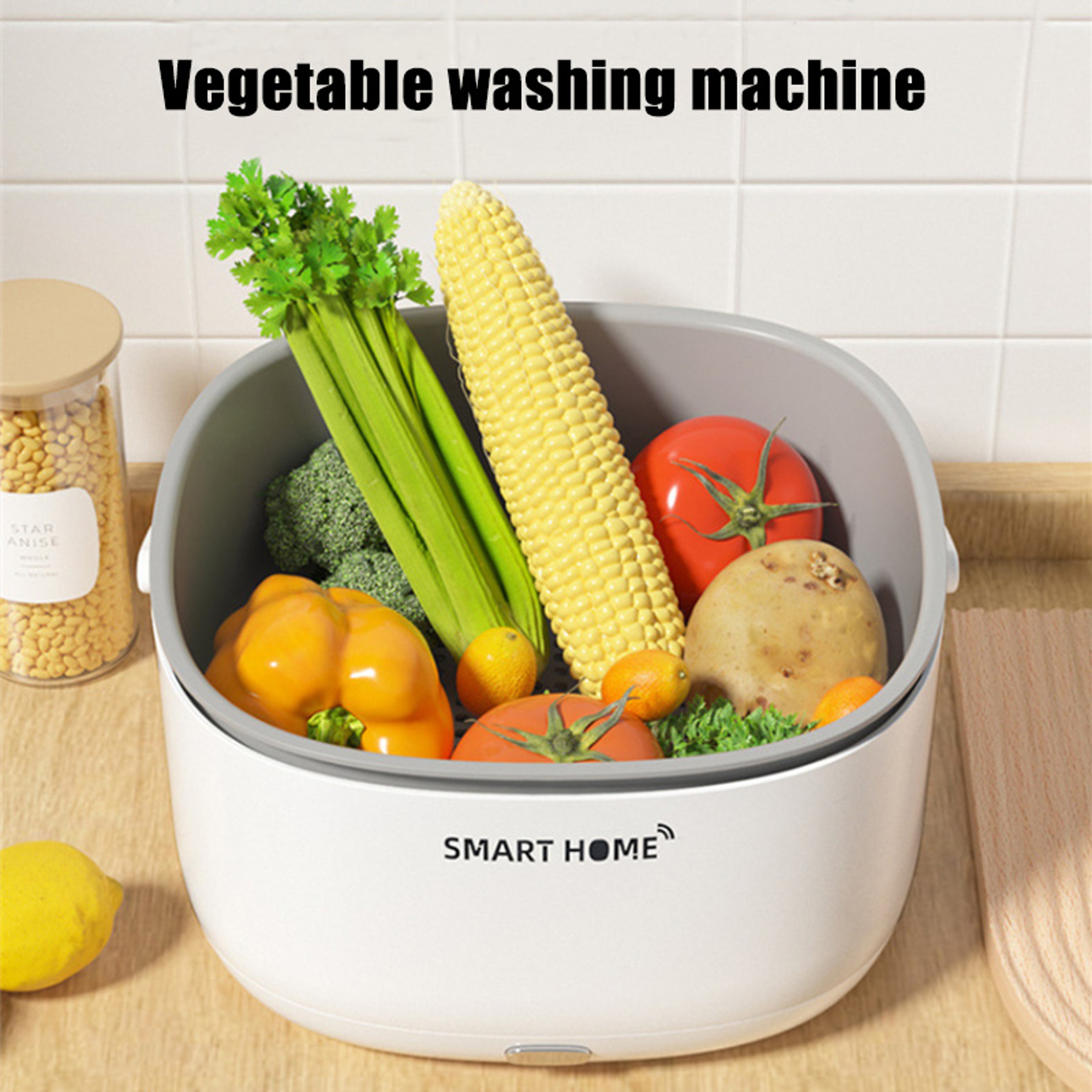Electric Ultrasonic Fruit  Vegetable Washer Large Capacity Wireless Purifier 1