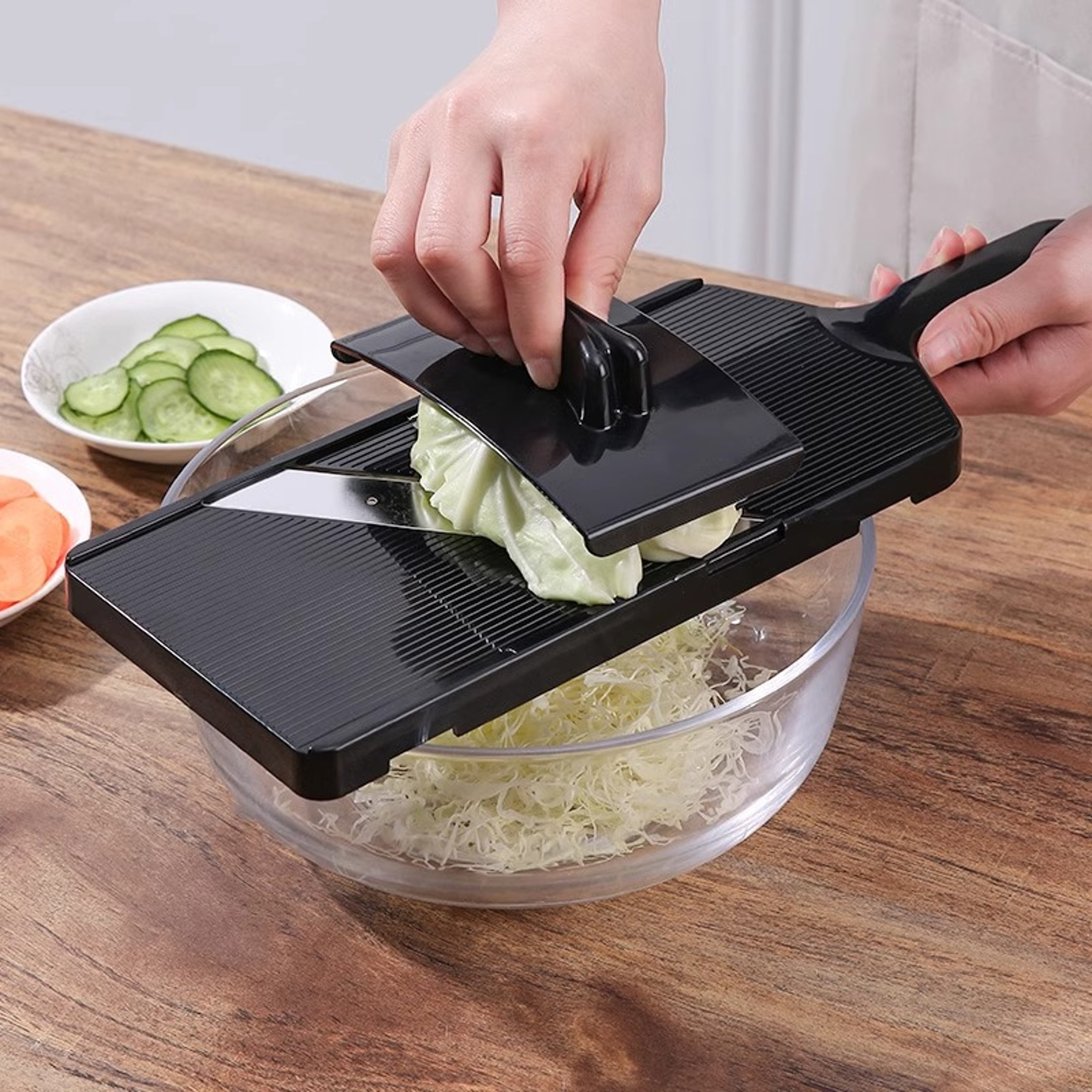 Premium Manual Vegetable Chopper  Kitchen Slicer Dicer With Progressive Blades 0