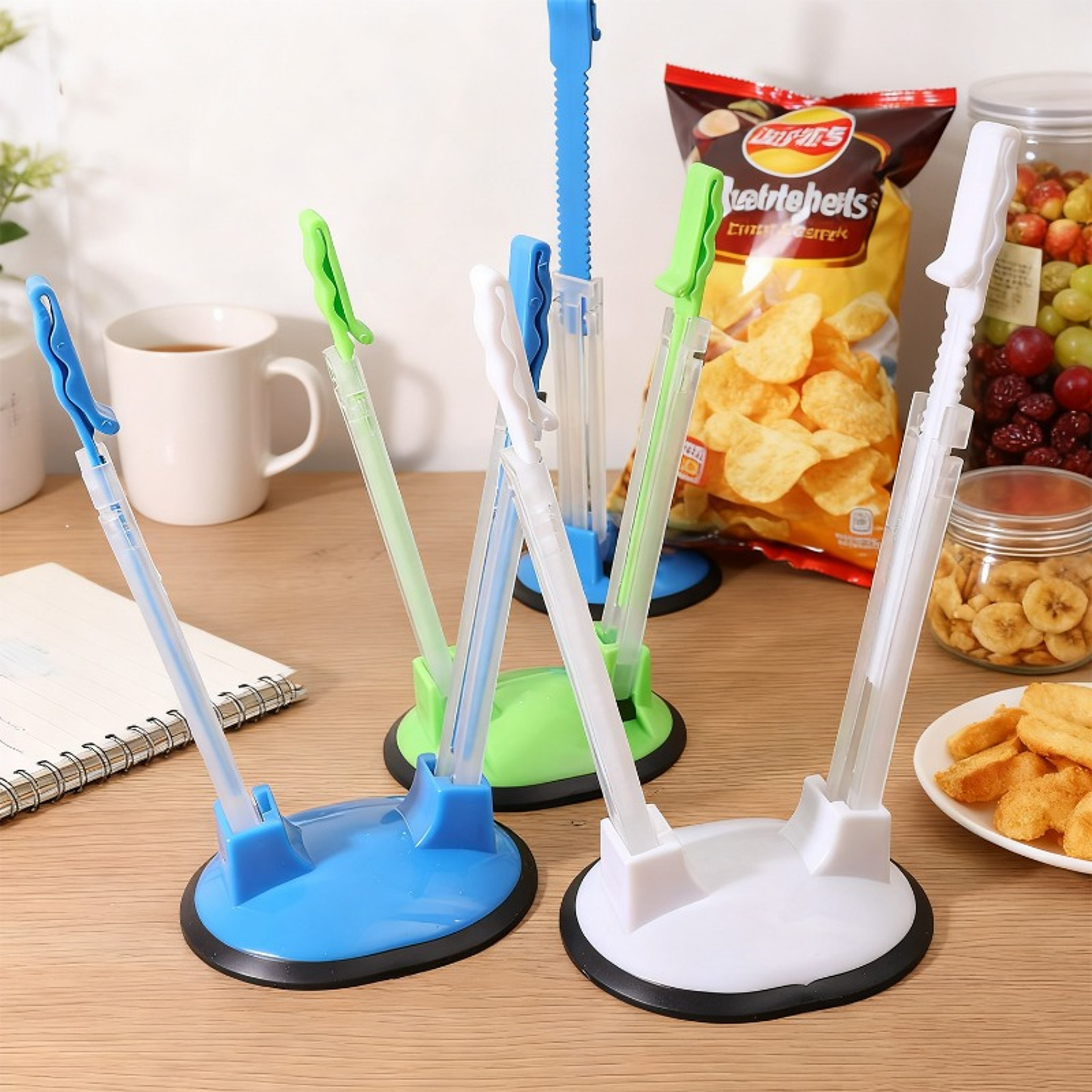 Adjustable Baggy Rack Spill Free Kitchen Bag Holder & Freezer Bag Stand – view 4