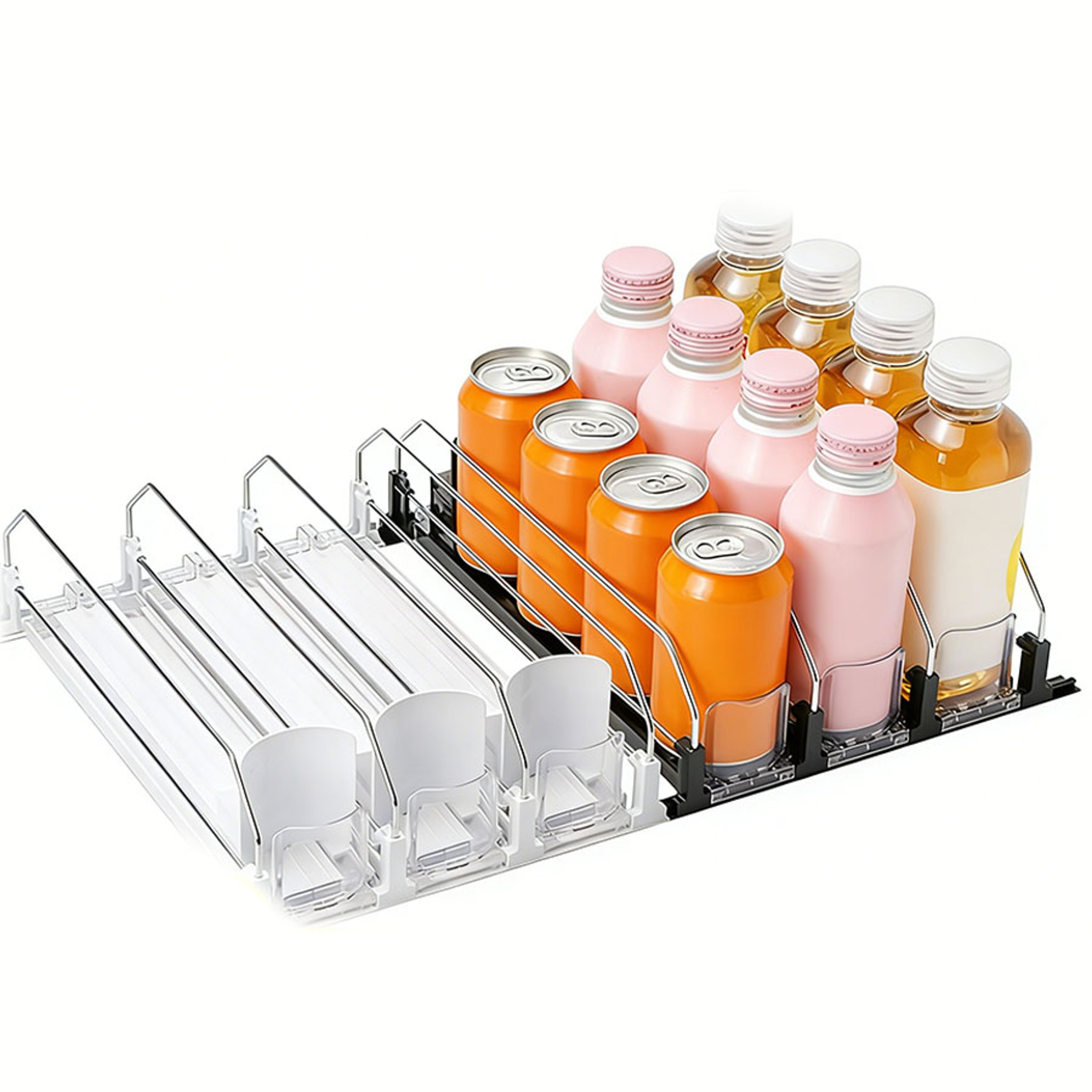 Premium Fridge Can Organizer  Automatic Soda Can Dispenser 2