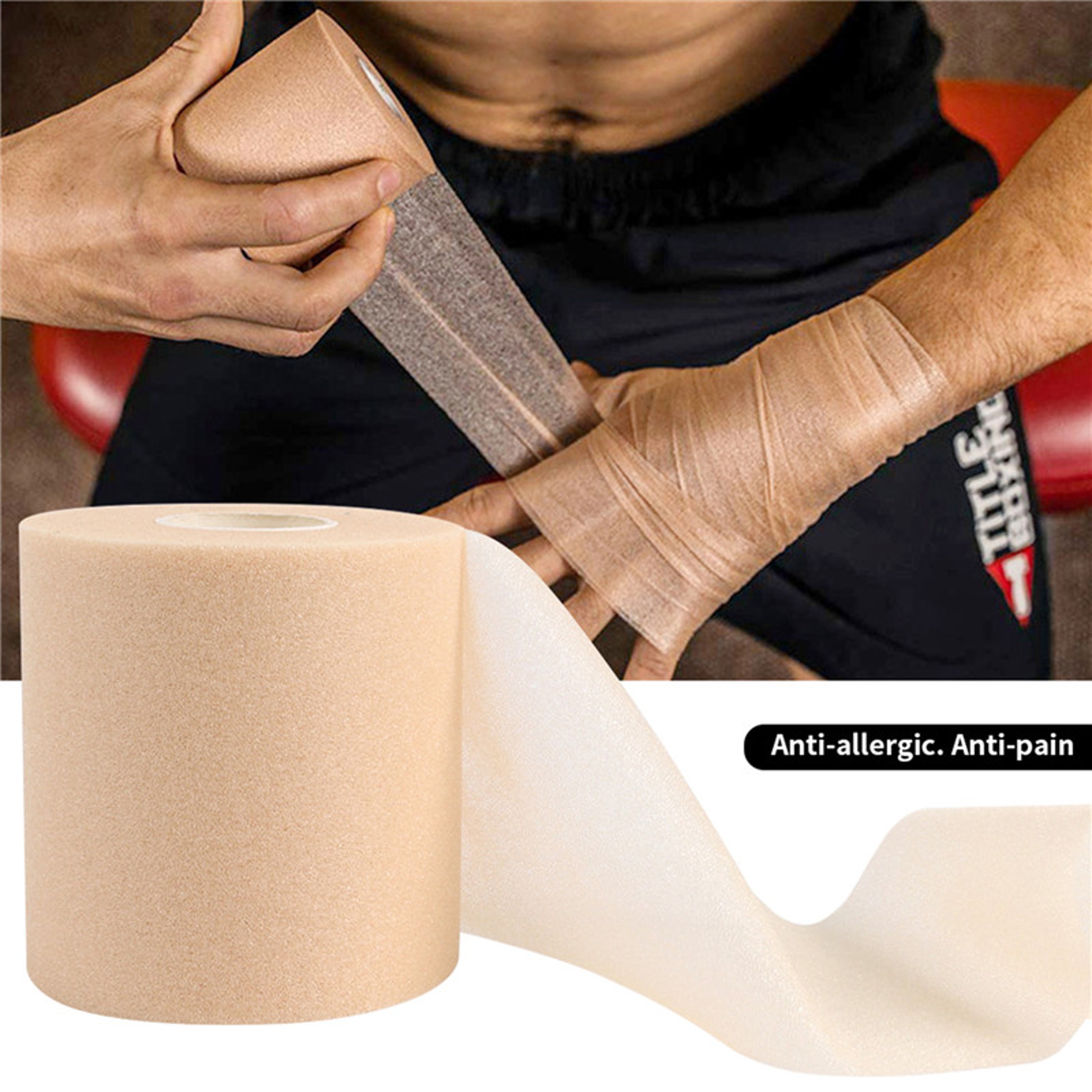 Premium Foam Underwrap Sports Bandage for Elbow & Knee Support – view 2