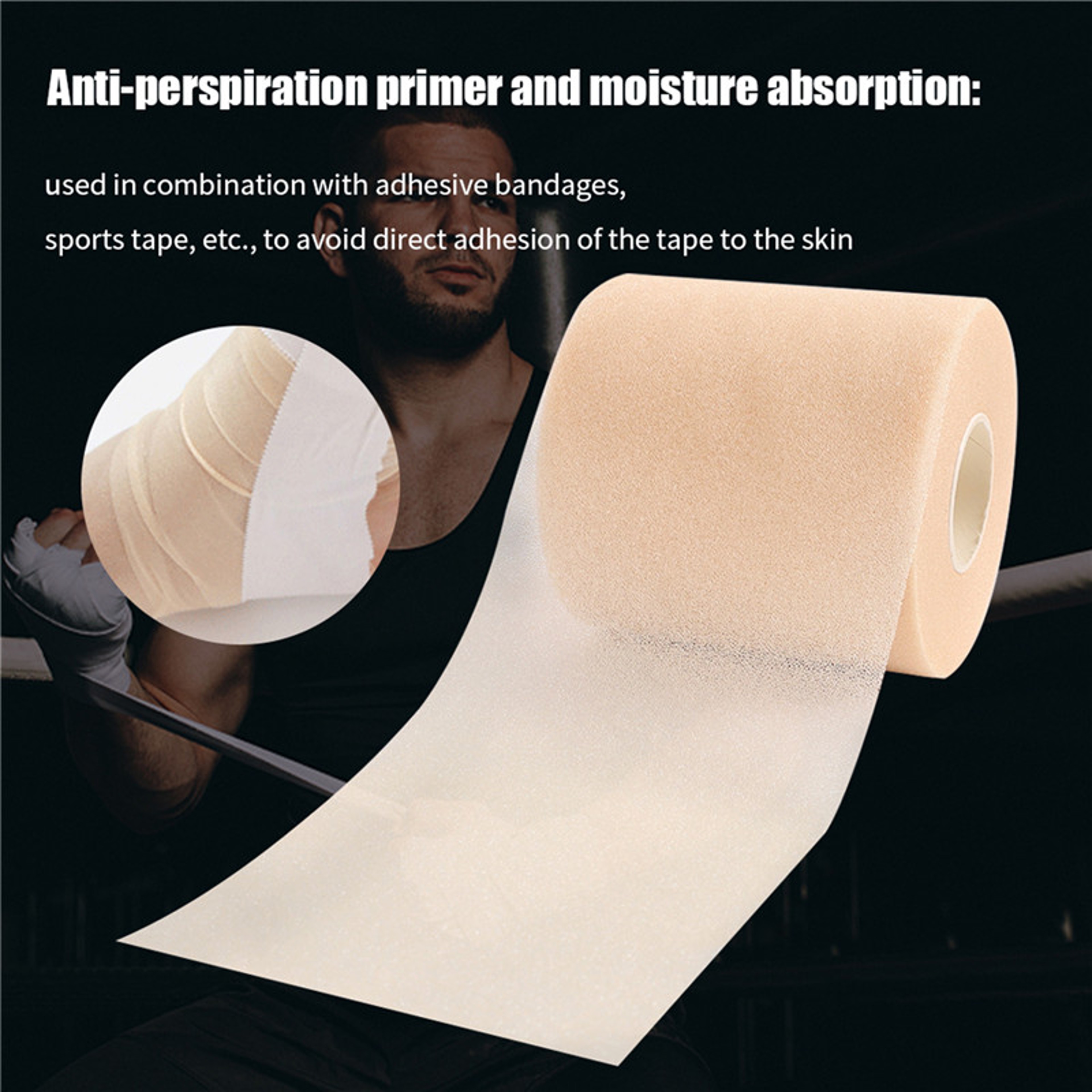 Premium Foam Underwrap Sports Bandage for Elbow & Knee Support – view 3