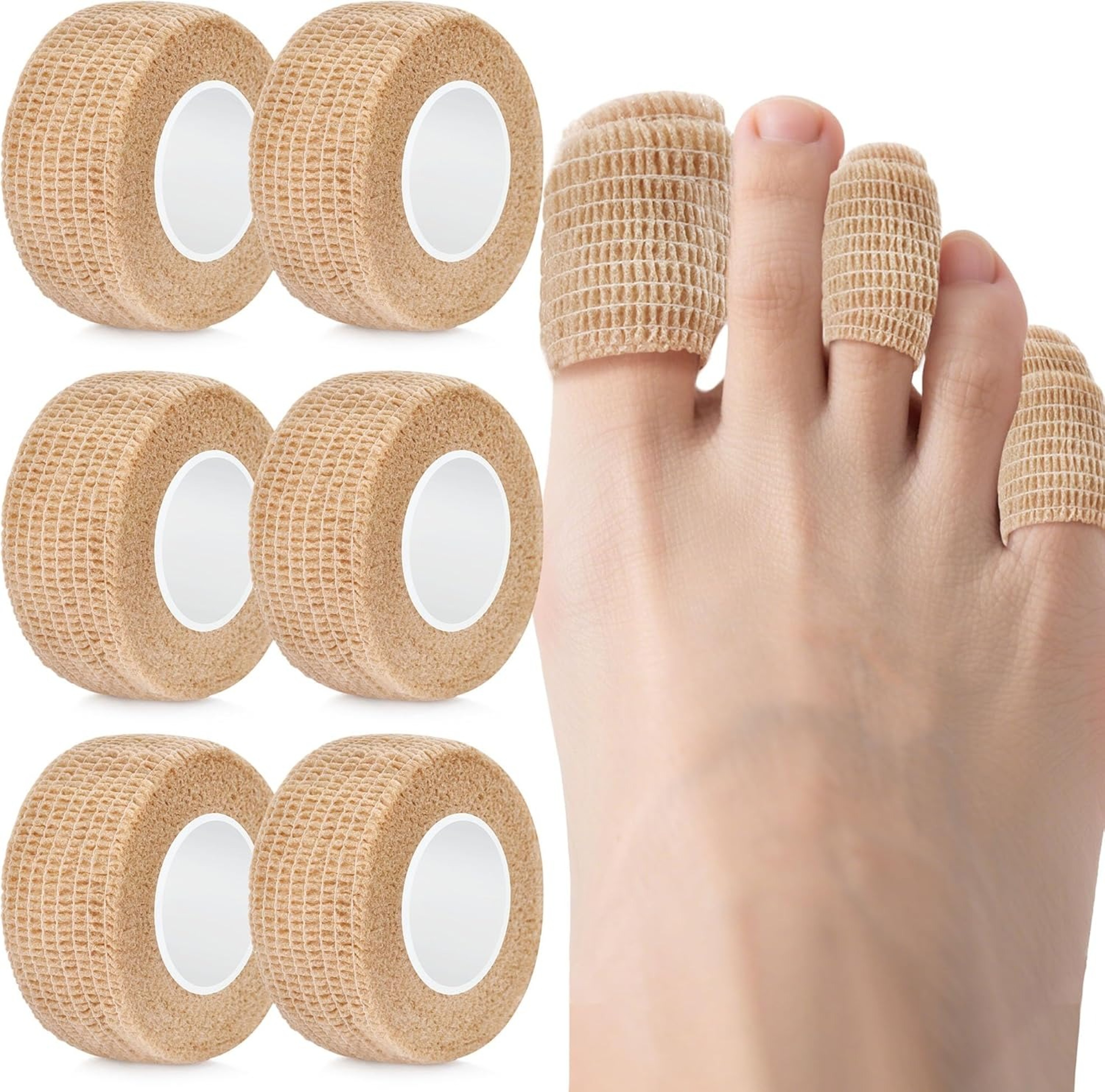 Premium Self Adhesive Toe Support Wrap For Pain Relief  Protection 0