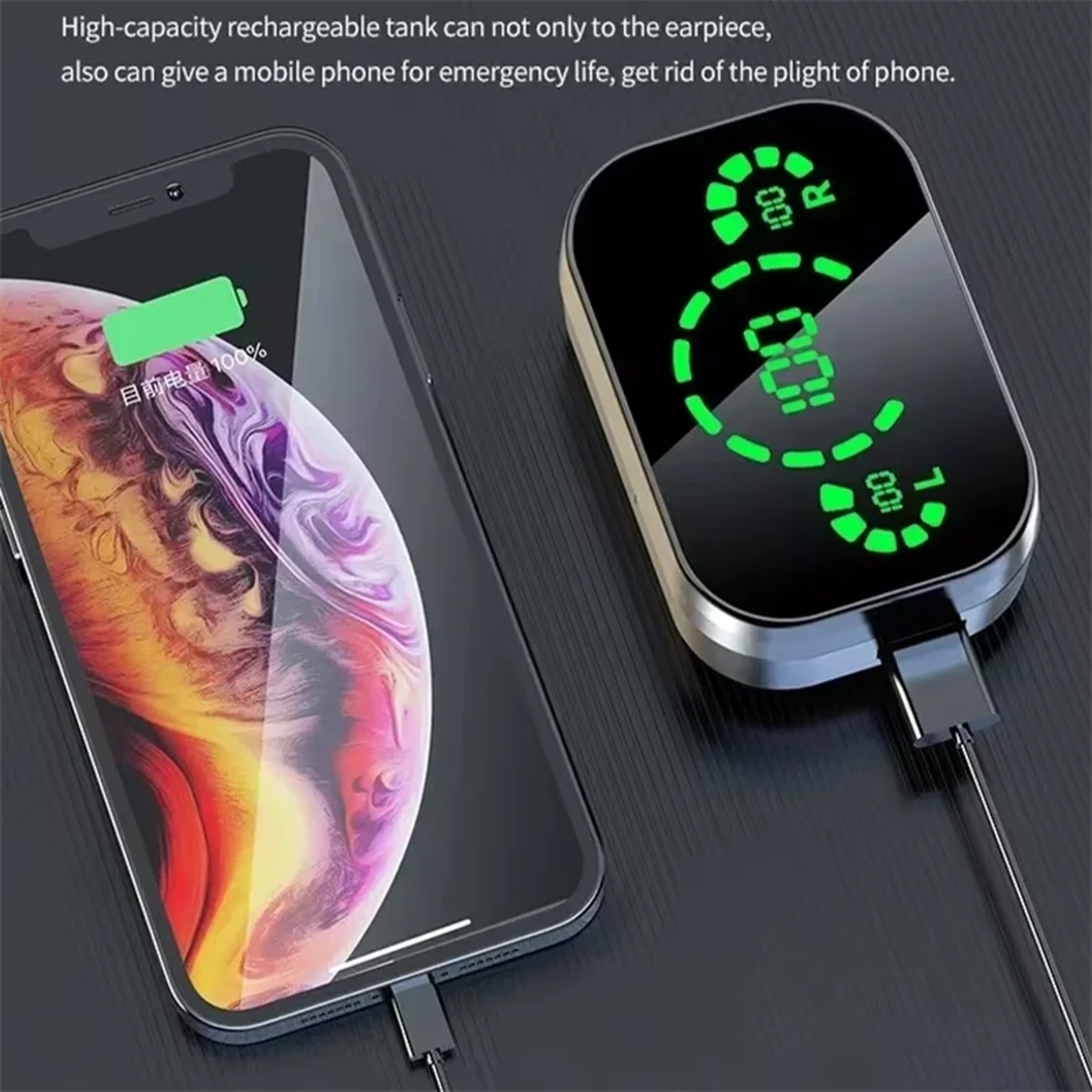 Wireless Bluetooth Earbuds with Mic & LED Charging Case – view 6