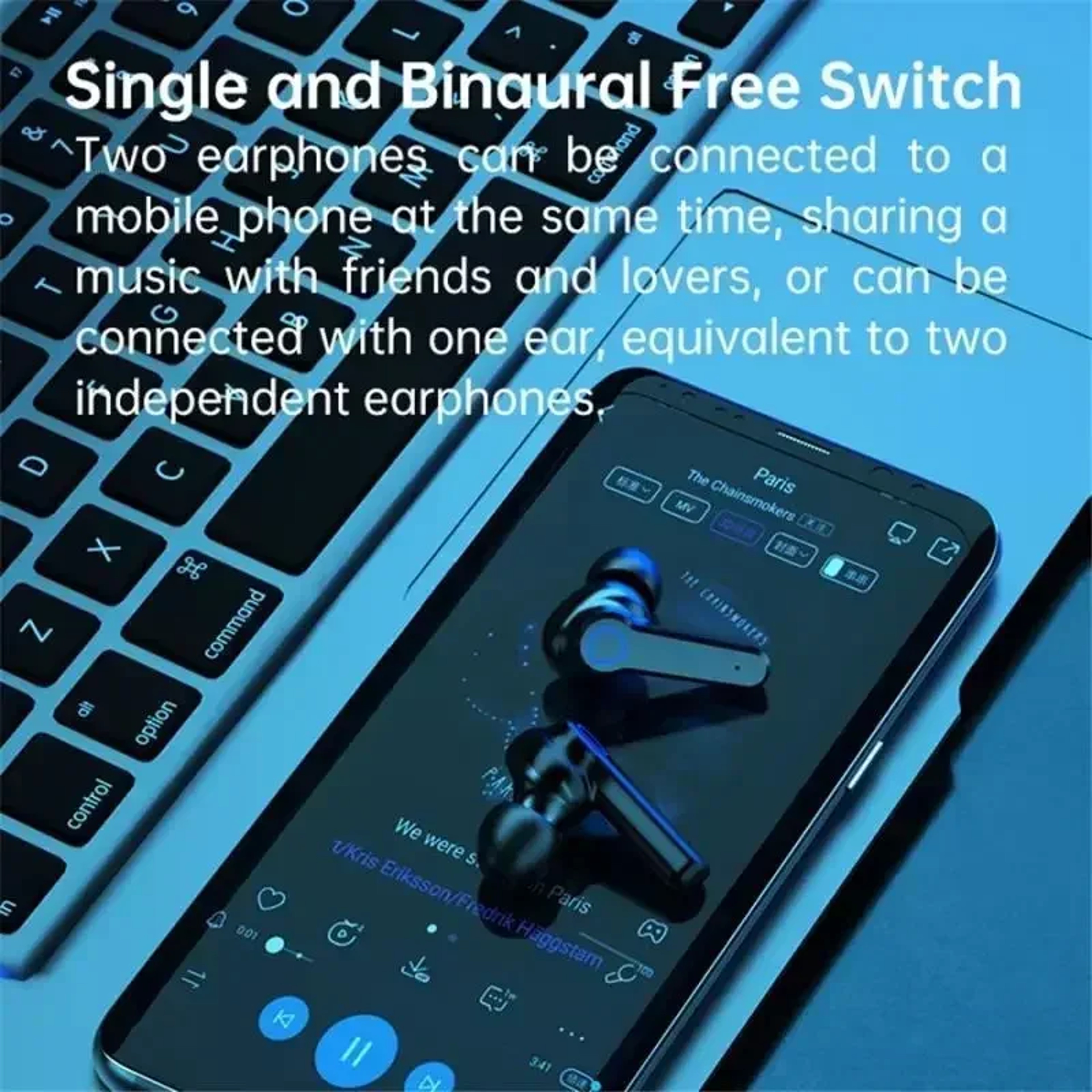 Wireless Earbuds Touch Control, Waterproof, LED Display – view 4