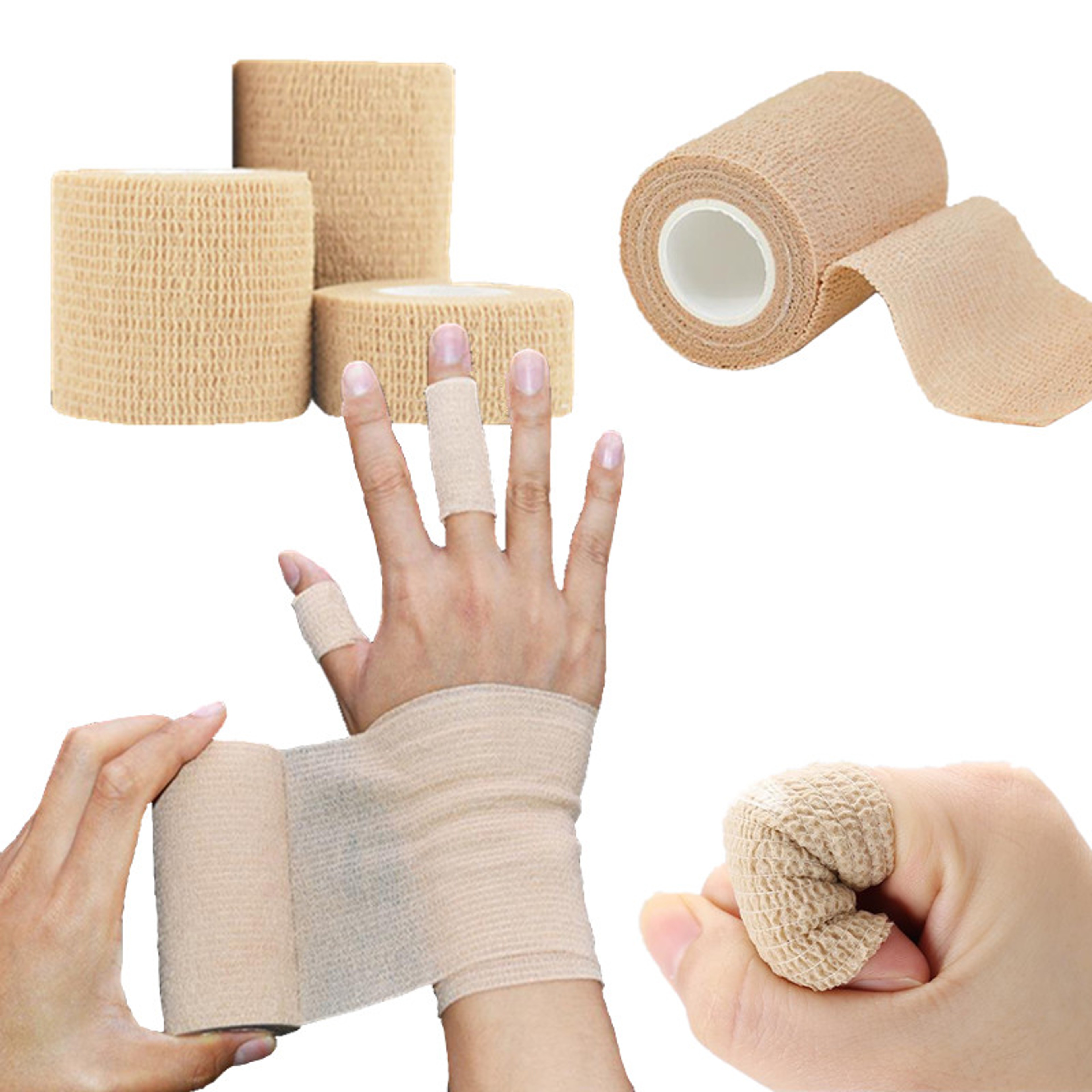 Premium Elastic First Aid Tape Self Adhesive Wound  Sports Patch 0