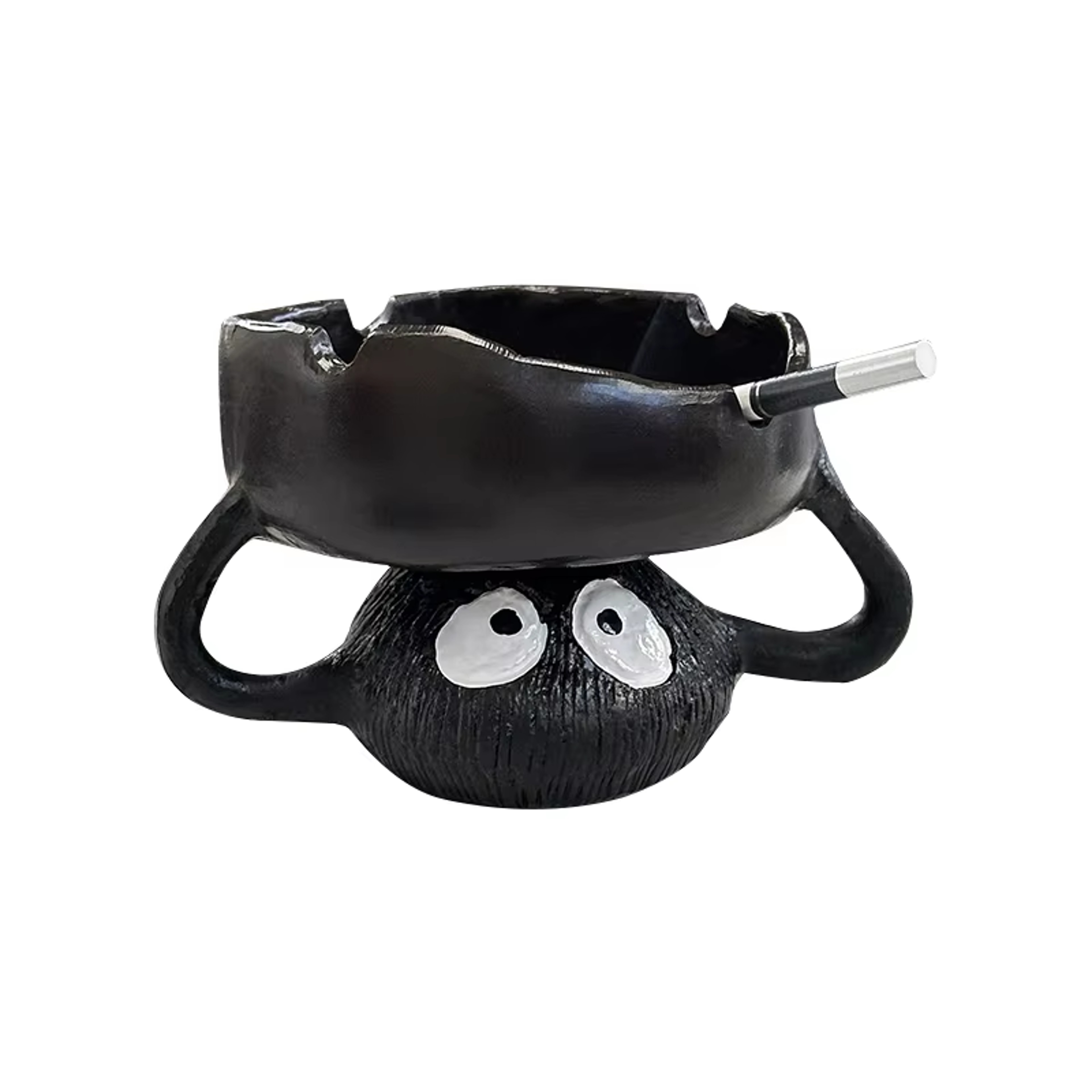 Cute Cartoon Coal Ball Ashtray Windproof Anti Fly Ash Desktop Ornament – view 7