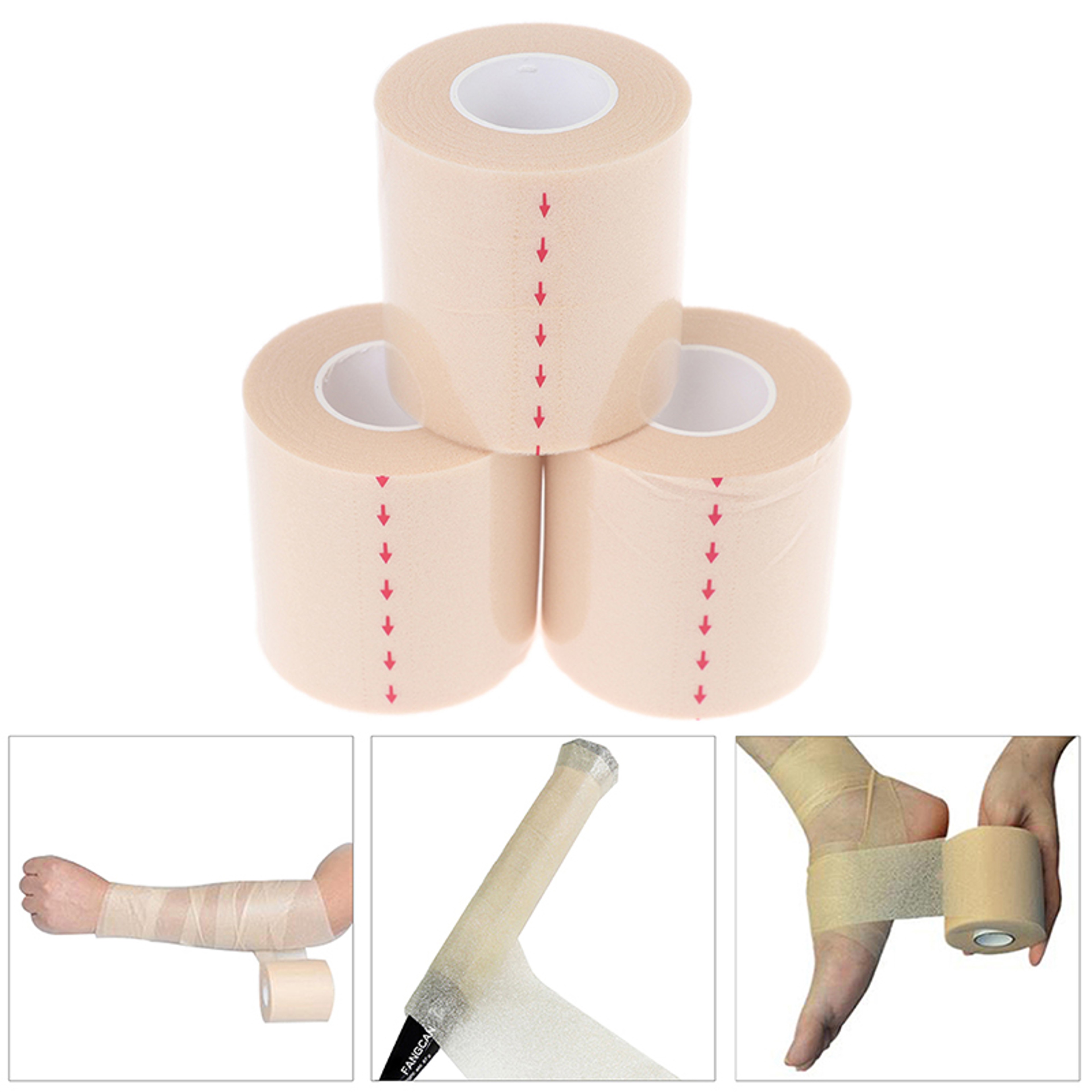 Premium Athletic Pre Wrap Tape for Racket Grip & Sweat Protection – view 1