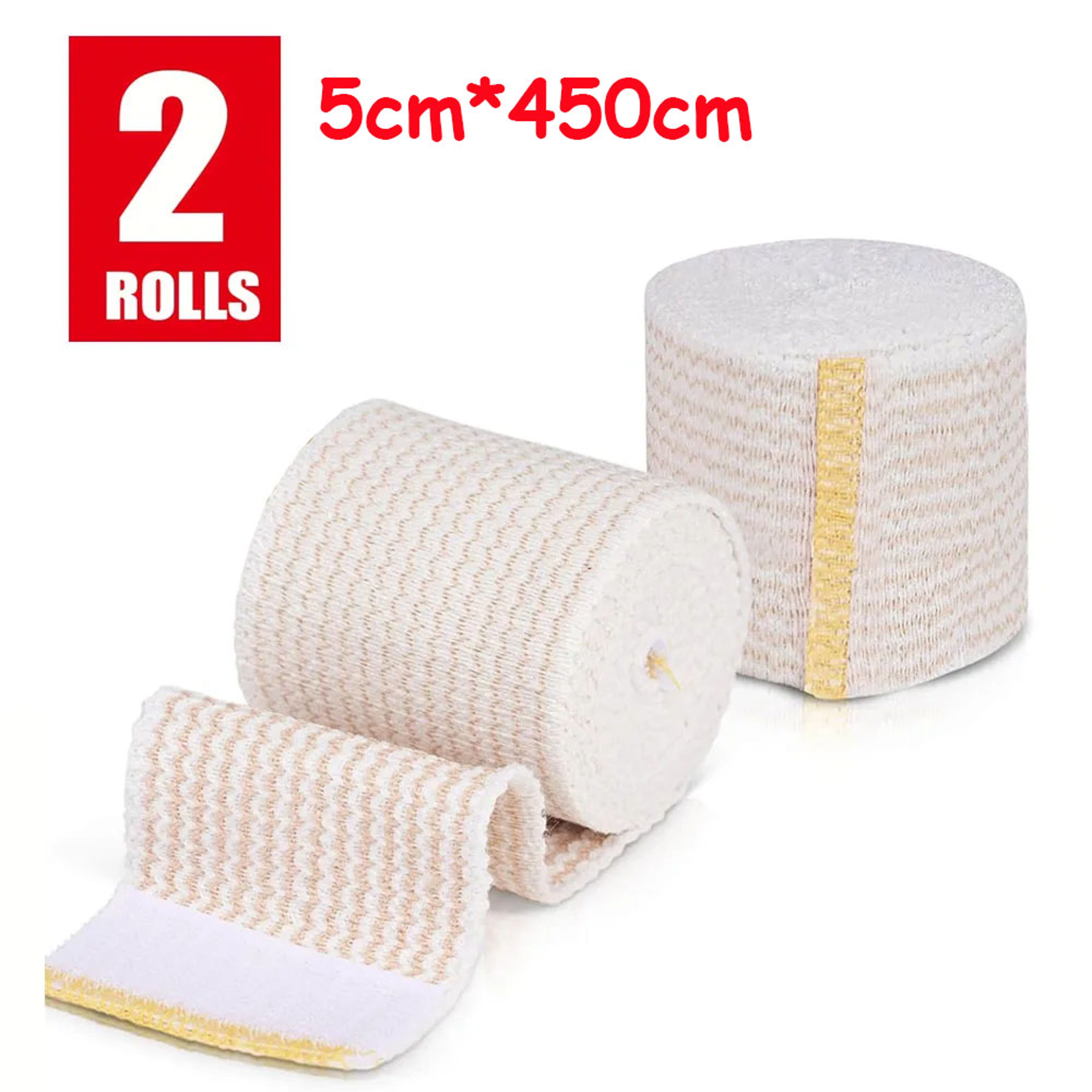 Premium Elastic Compression Bandage Wrap For Knees Ankles  Wrists 6