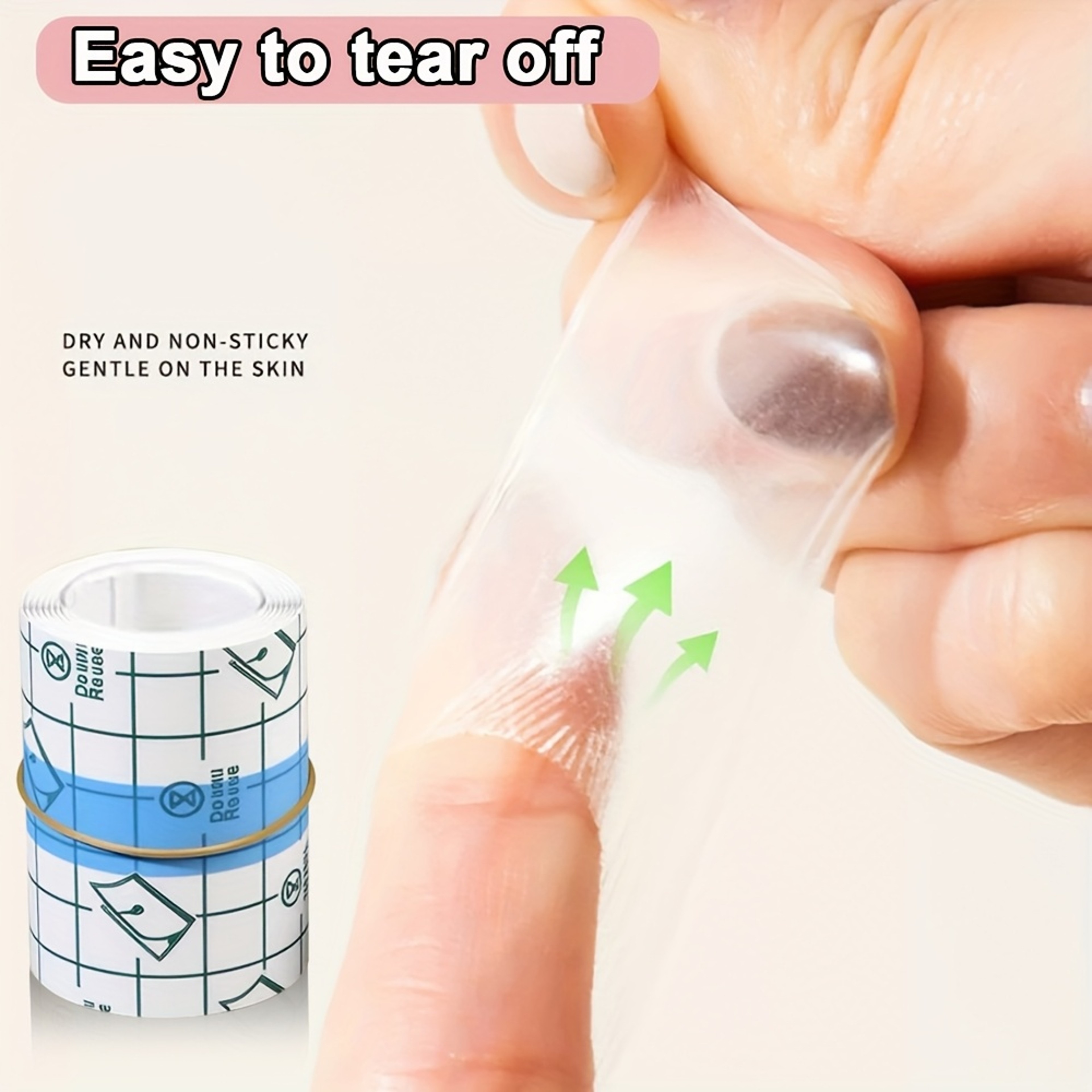 Premium Transparent Waterproof PU Tape for Wound Protection & Skin Care – view 2