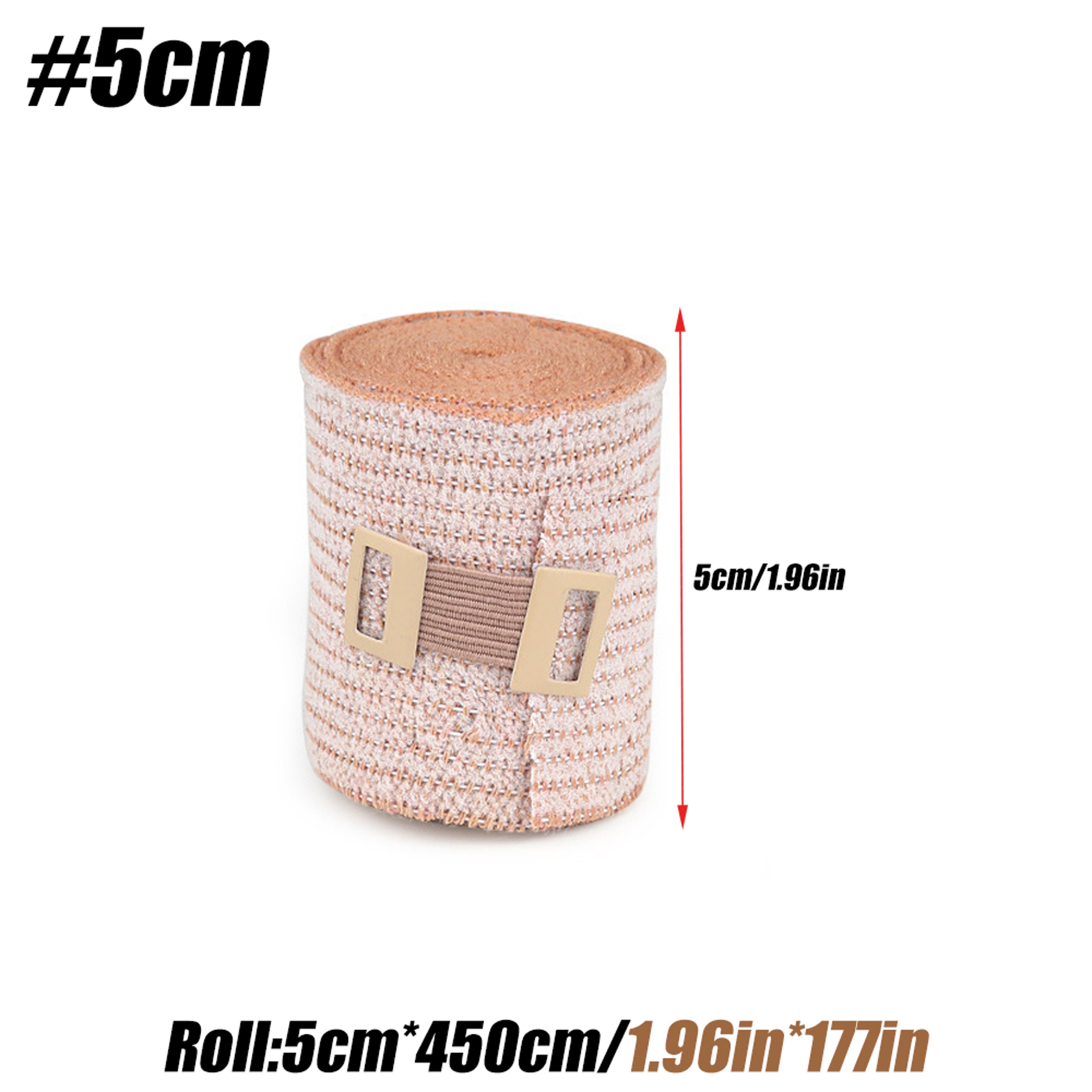 Elastic Compression Bandage Wrap With Clip Closure For Ankle Knee Wrist And Sprain Support 6