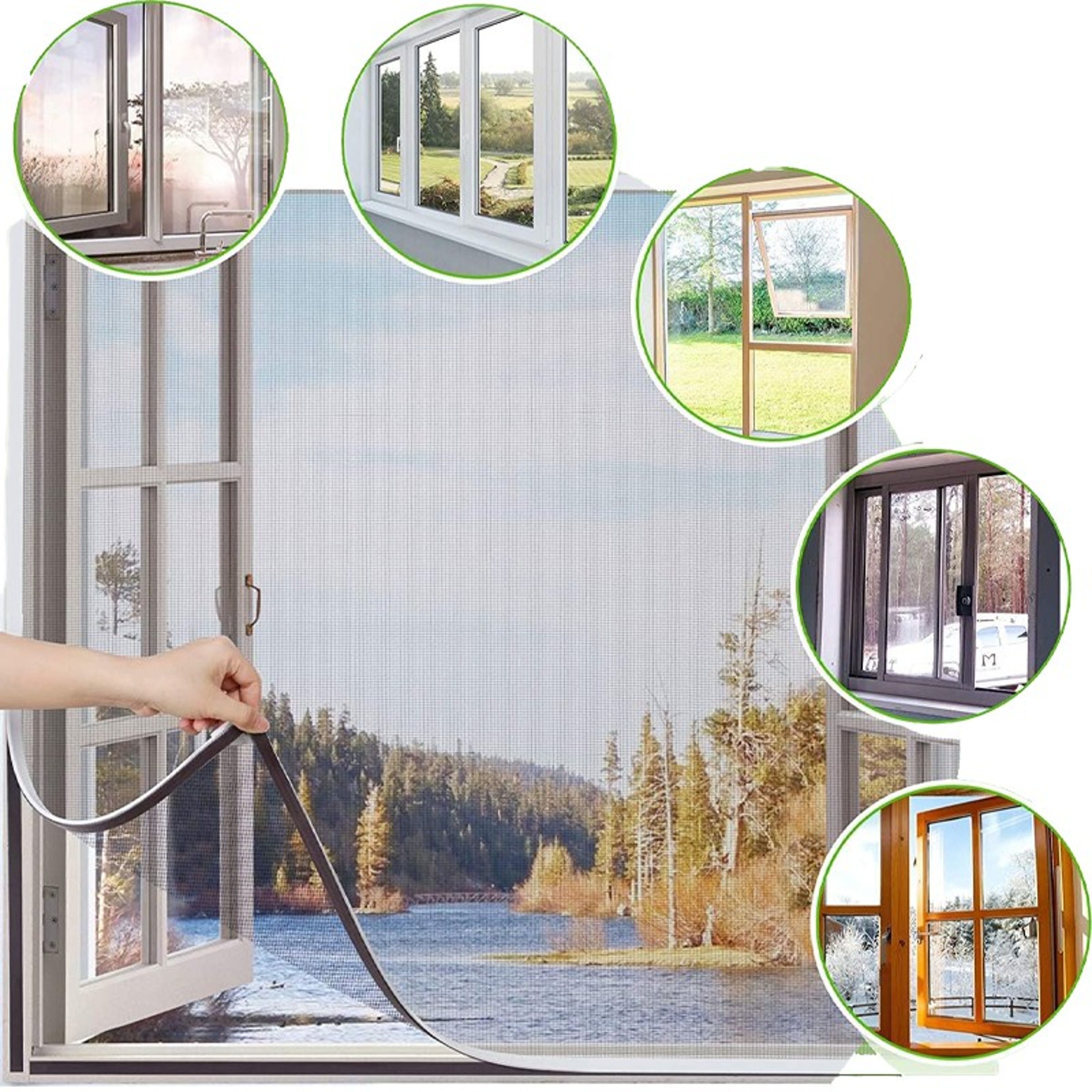 Breathable Mosquito Net Window Screen Mesh Curtain 3
