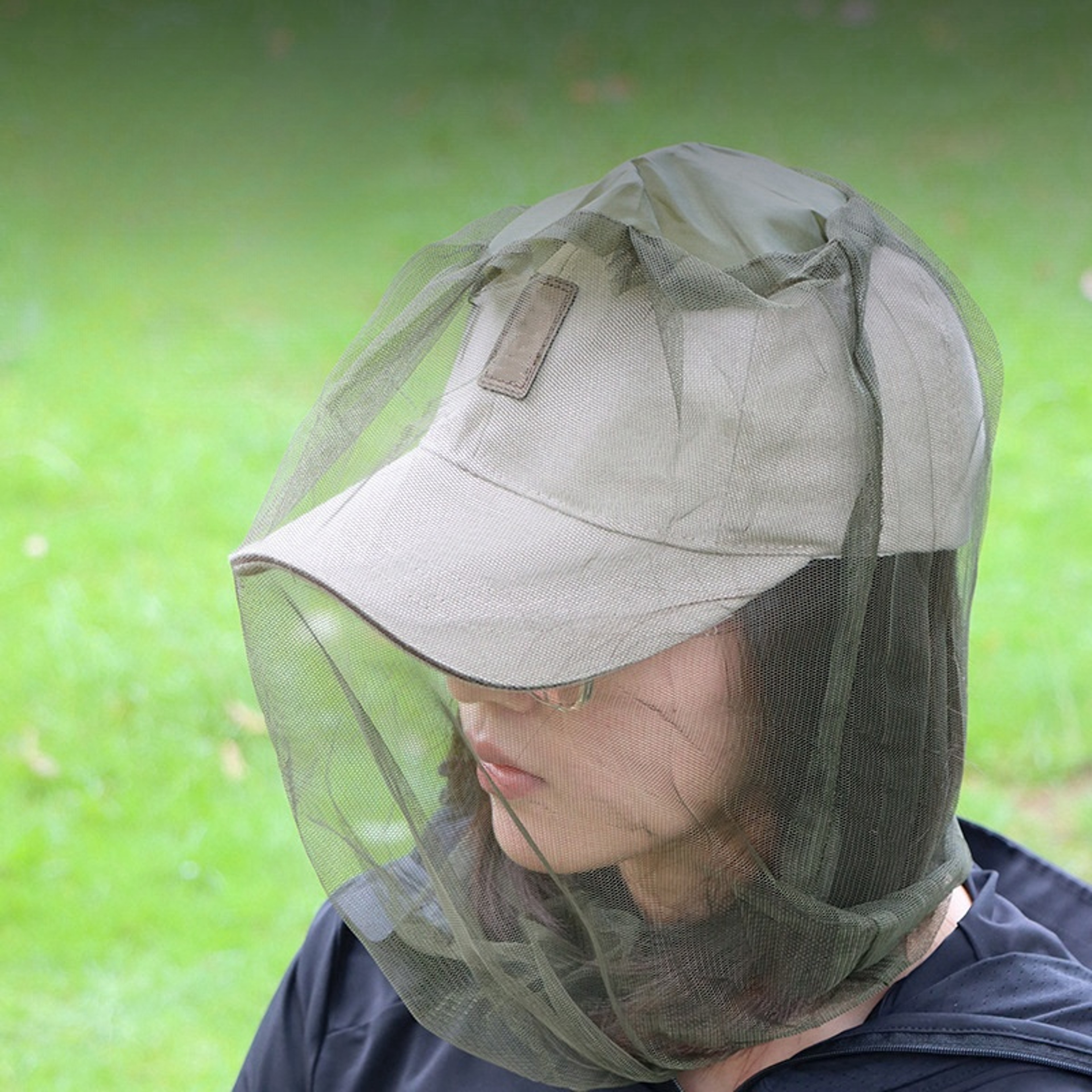 Mosquito Net Hat with Bug Mesh Head Net for Fishing Camping and Hiking – view 2