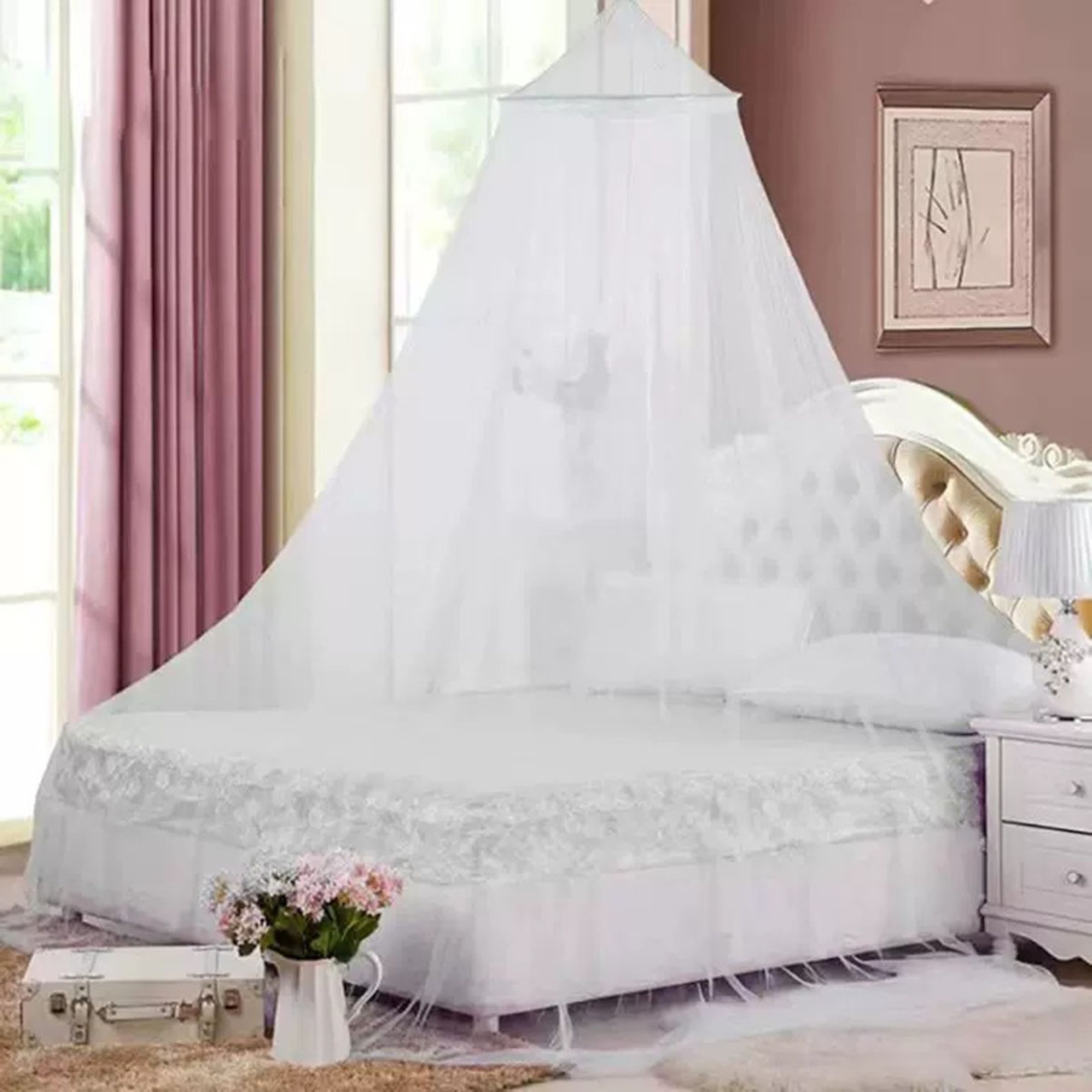 Summer Mosquito Net For Double Bed Hanging Canopy 2