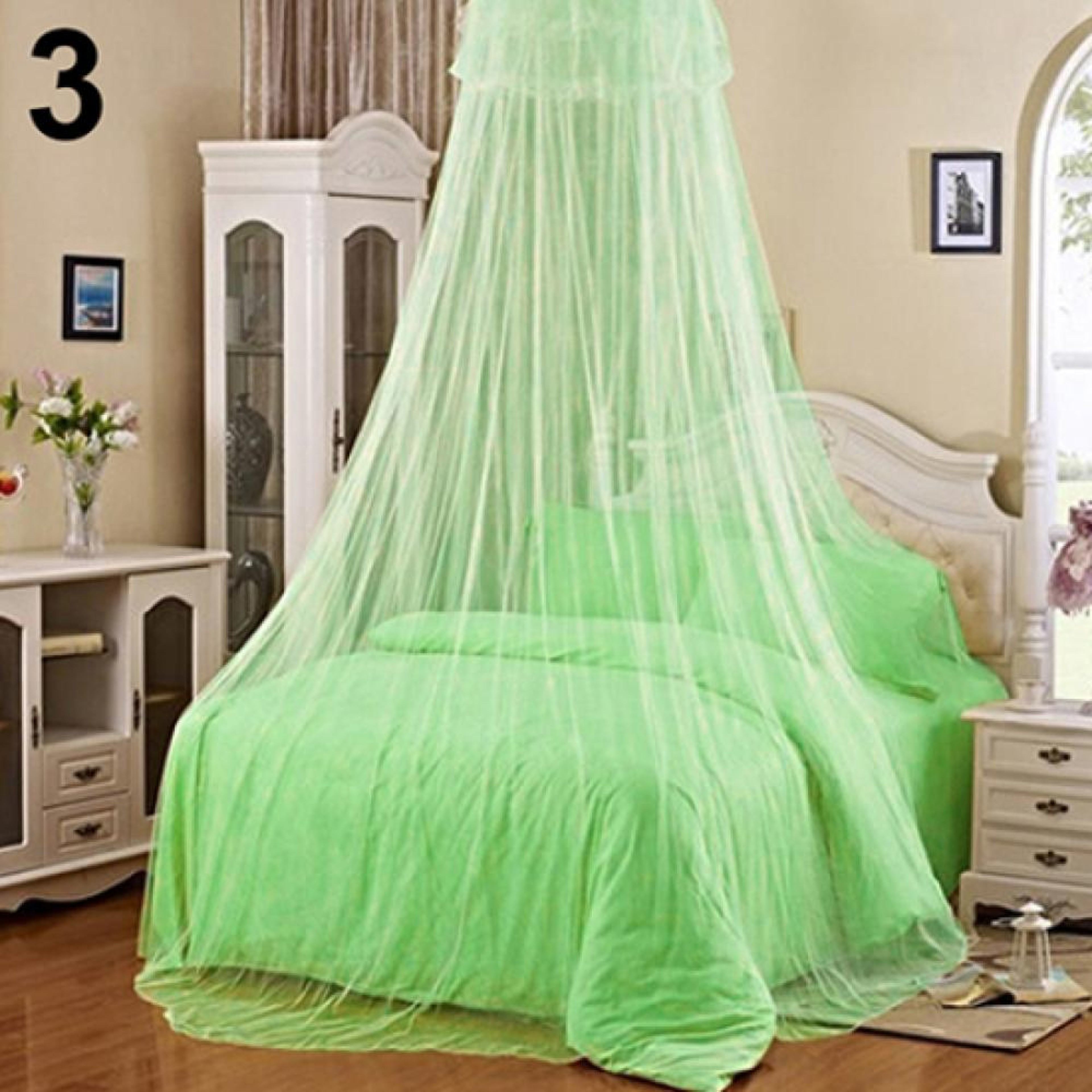Elegant Lace Mosquito Net Bed Canopy For Girls Princess Room Decor 3