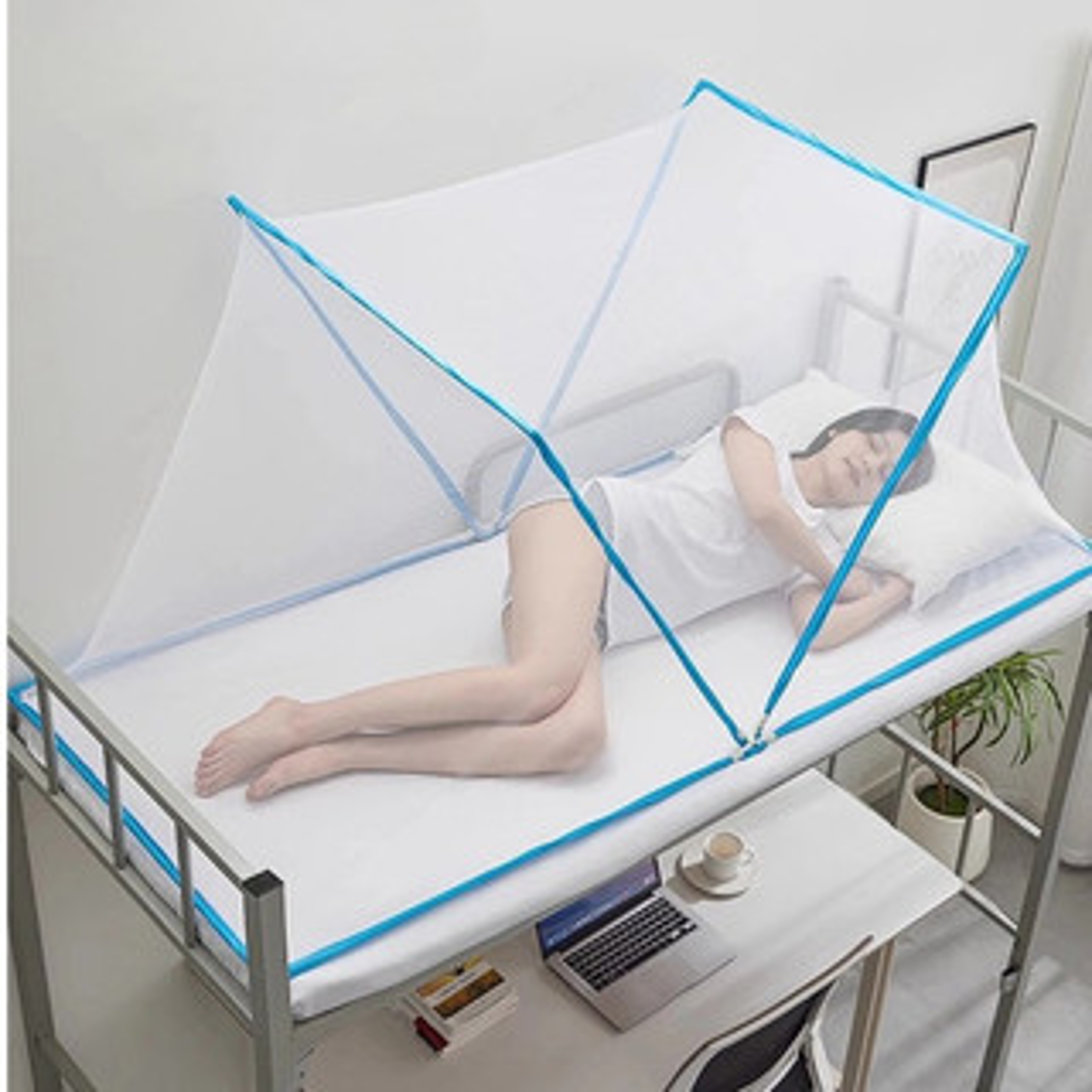 Portable Folding Mosquito Net for Bed Breathable Mesh Bed Canopy – view 1